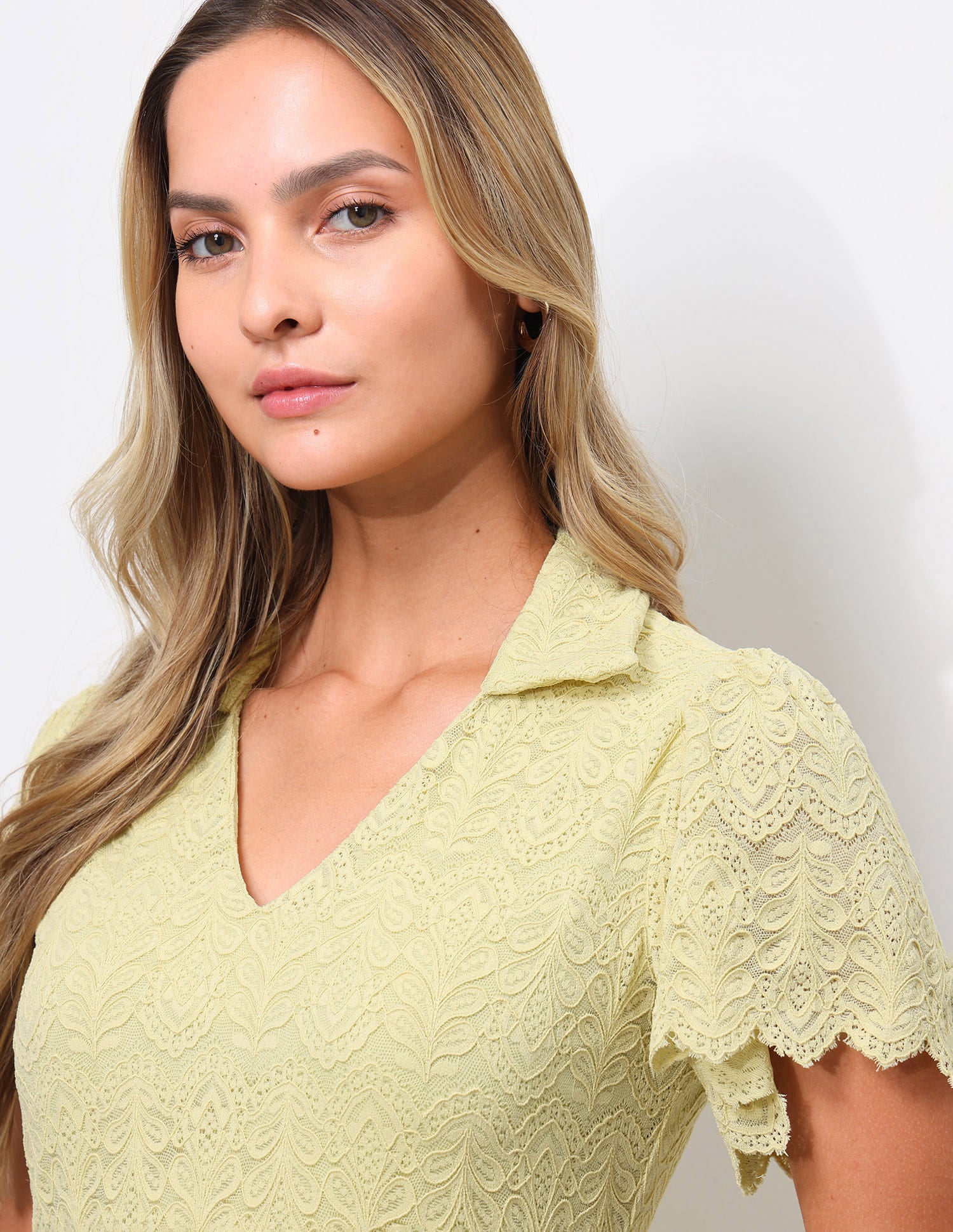 Polo Collar Lace Dress Green - U.S. Polo Assn. India | Large