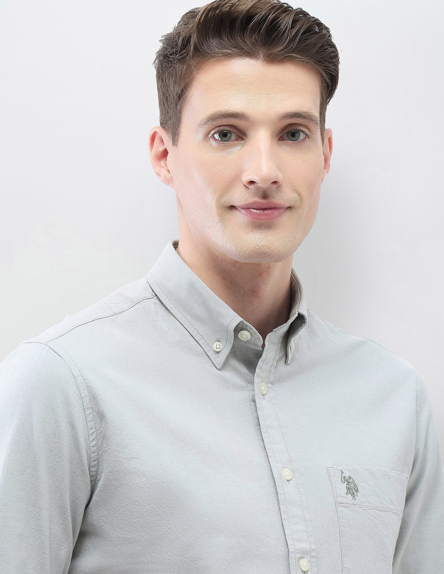 Casa De Campo Solid Shirt Light Green - U.S. Polo Assn. India | Large