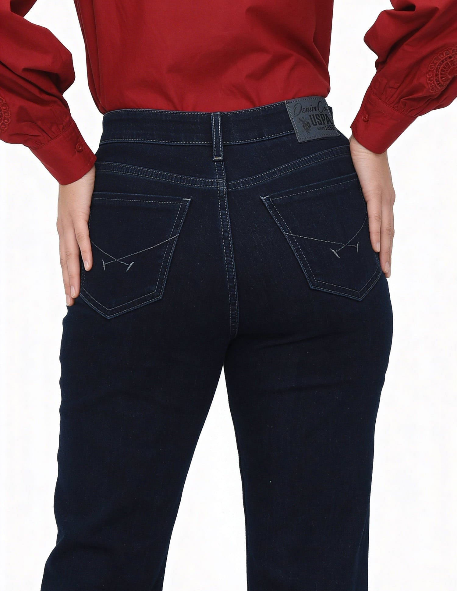 High Rise Bootcut Jeans Blue - U.S. Polo Assn. India | Large