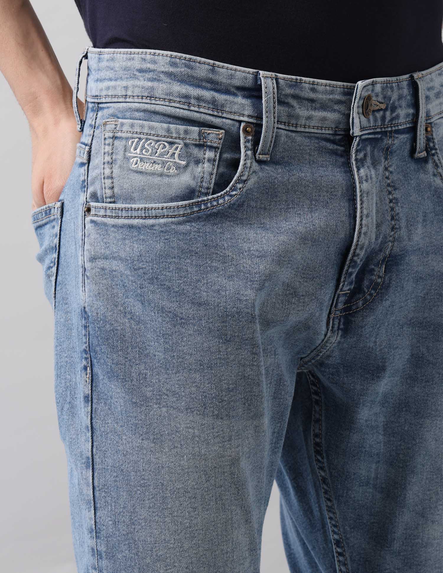 Henry Tapered Fit Blue Jeans Blue - U.S. POLO ASSN. | Large