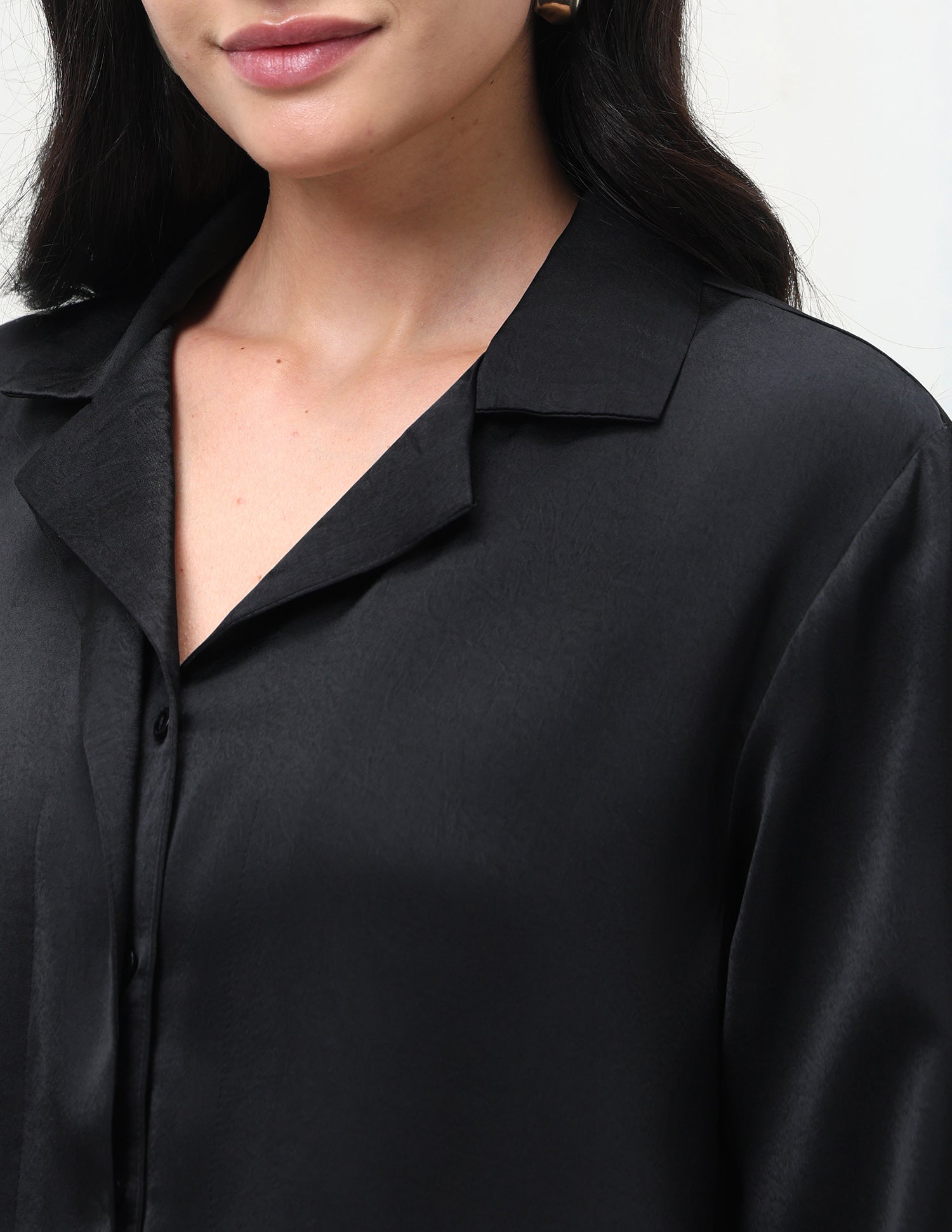 Solid Relaxed Fit Shirt Black - U.S. Polo Assn. India | Large
