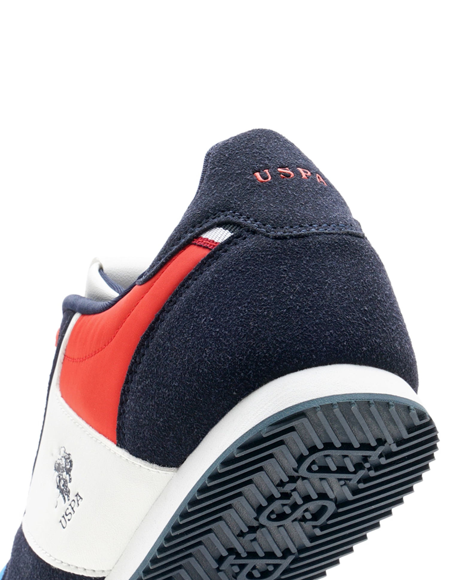 Men Sorrento Multi3 Retro Sneakers Navy, Orange and White - U.S. POLO ASSN. | Large