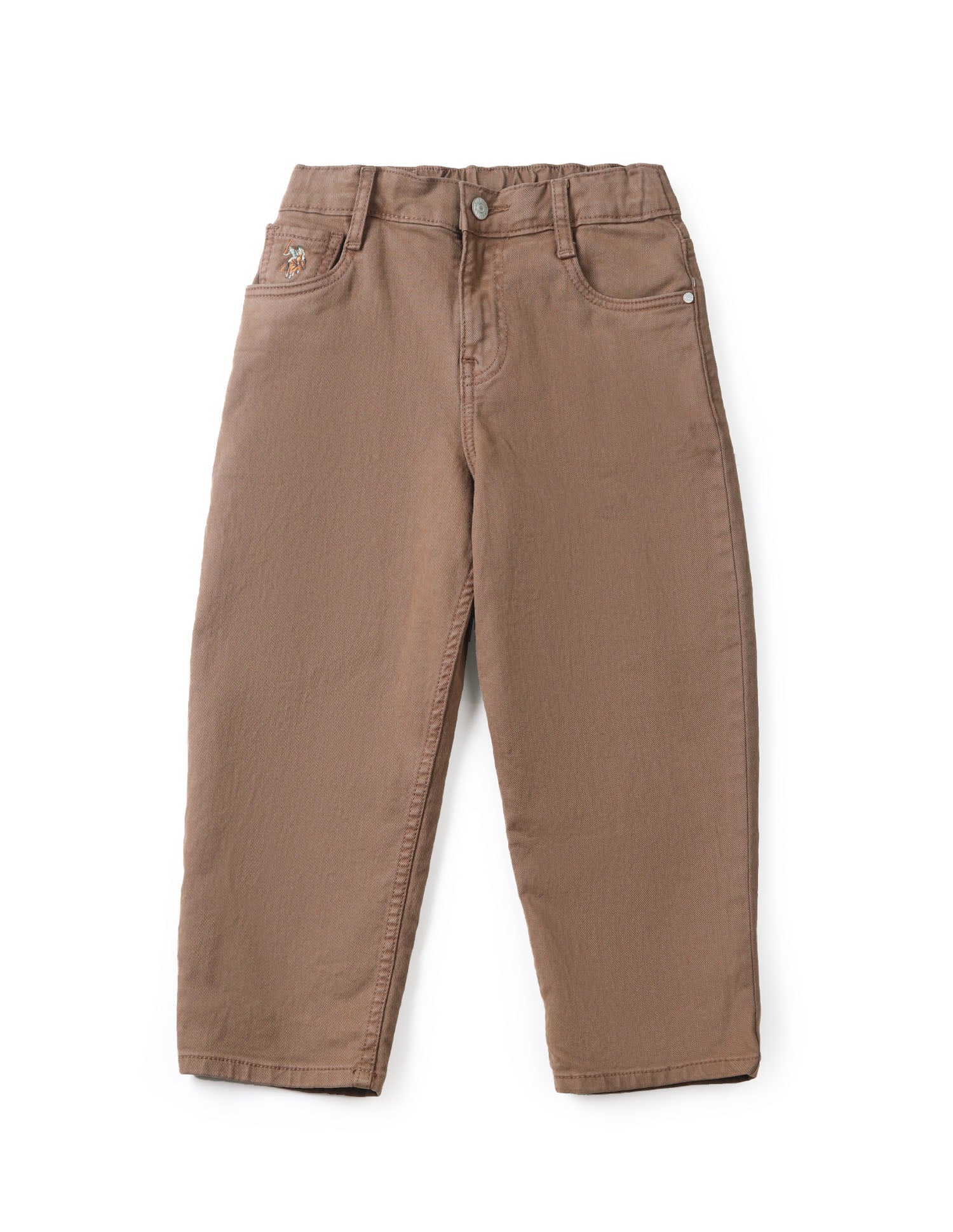 Boys Mid Rise Baggy Fit Jeans Brown - U.S. POLO ASSN. | Large