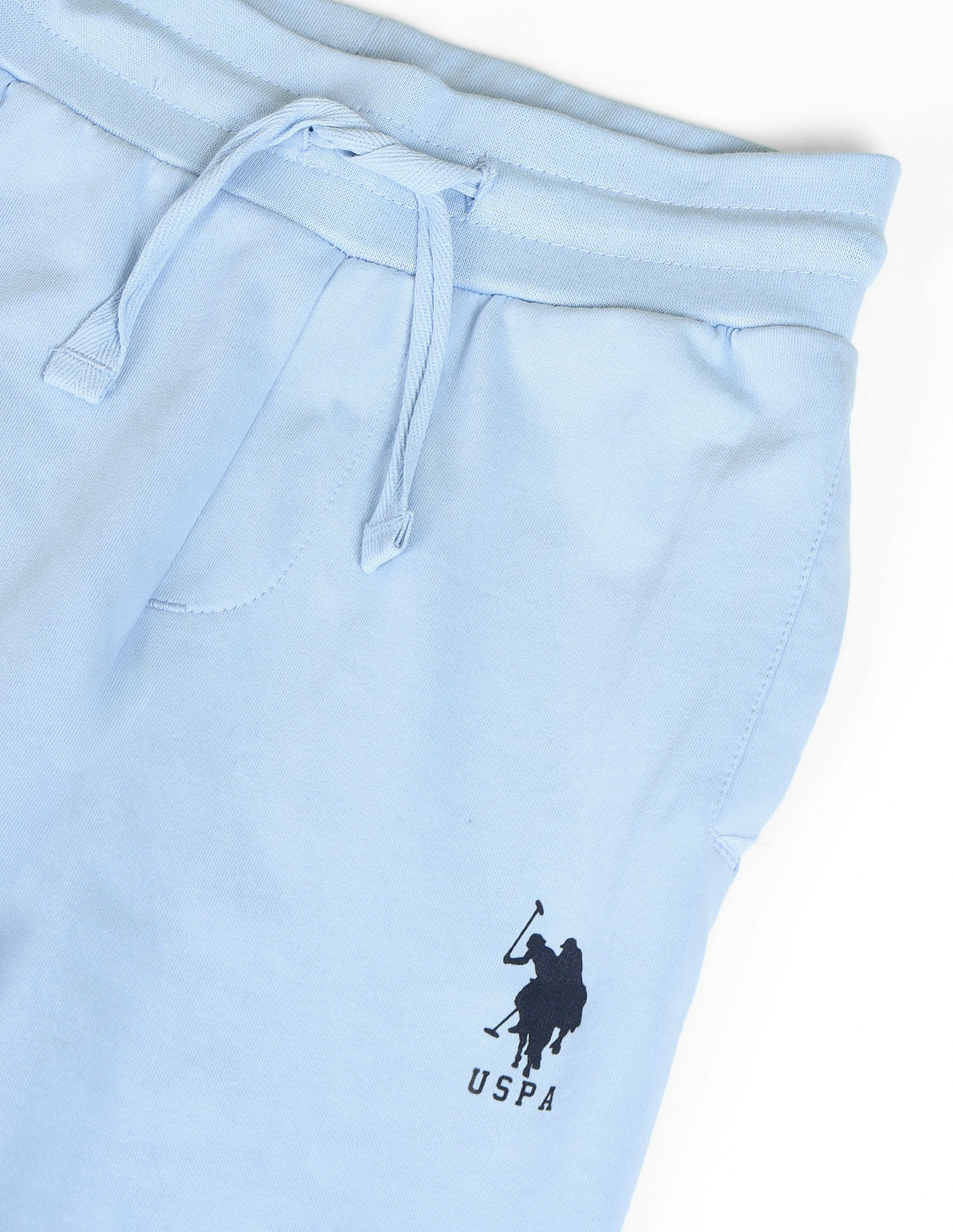 Regular Fit Solid Joggers Light Blue - U.S. POLO ASSN. | Large