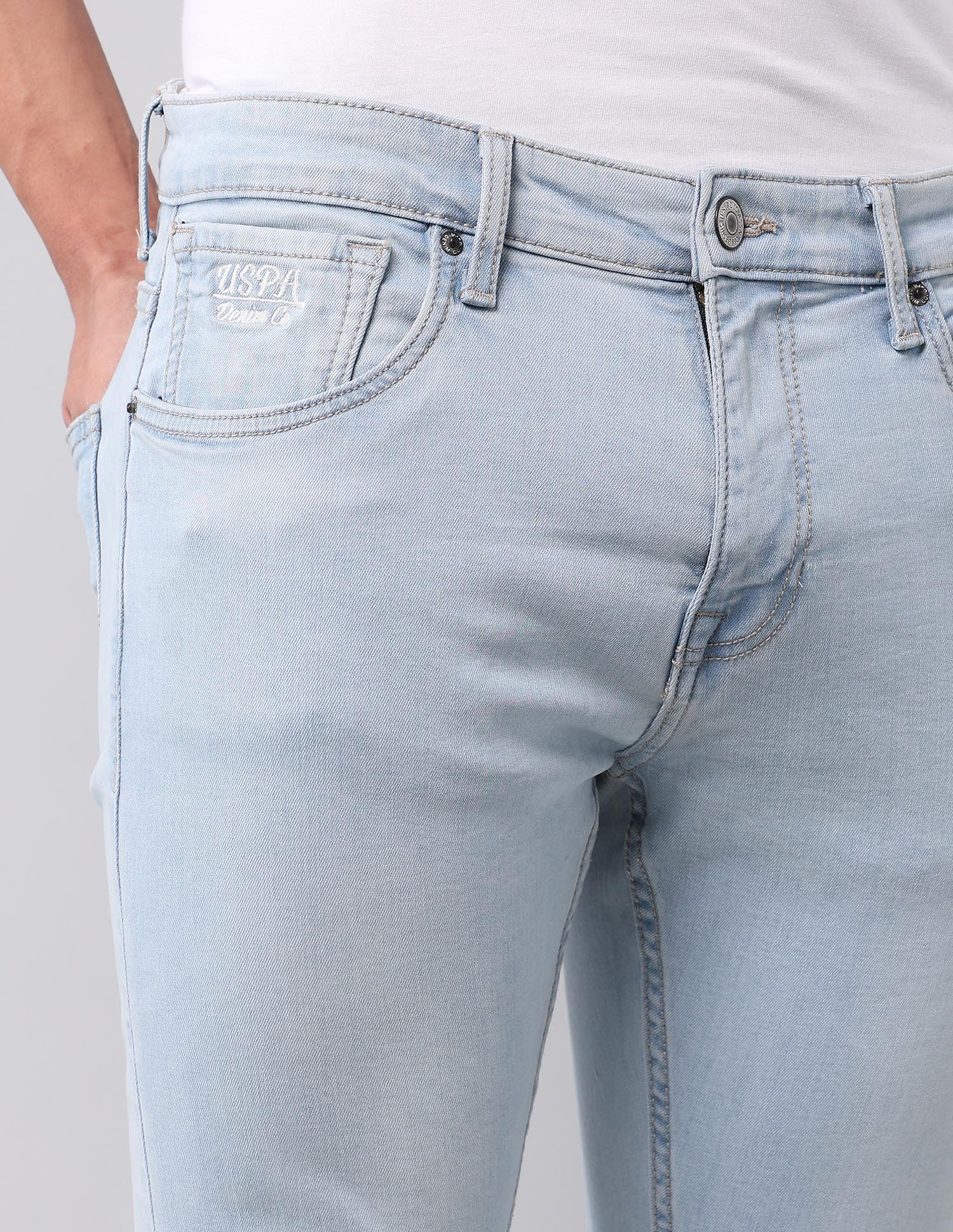 Henry Tapered Fit Blue Jeans Blue - U.S. POLO ASSN. | Large