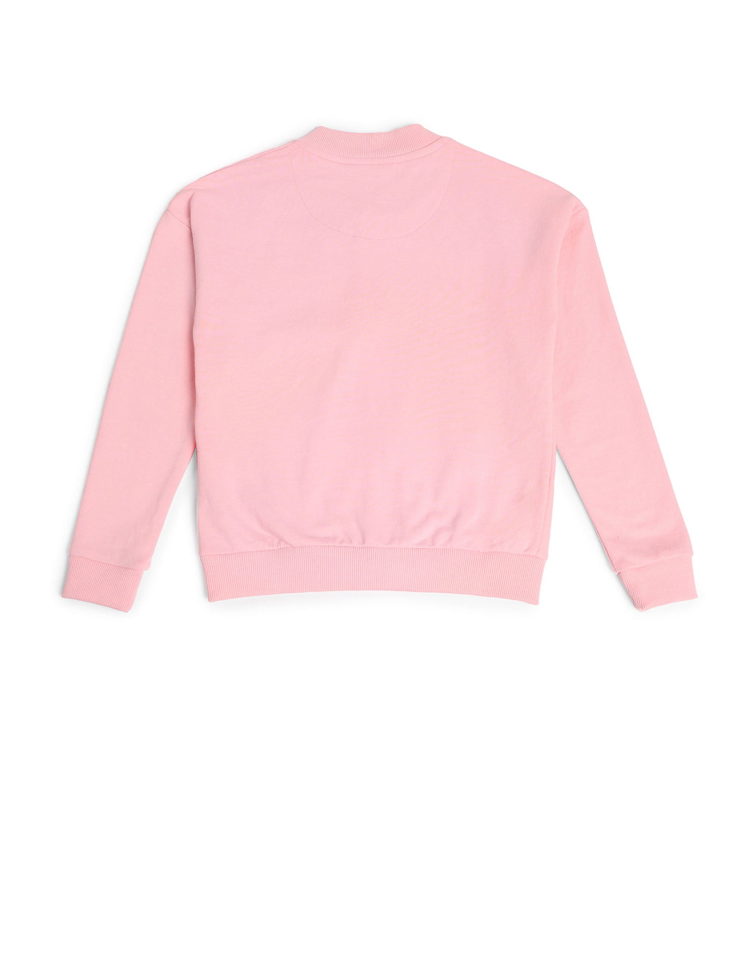 Girls Knitted Printed Sweatshirt Light pink - U.S. POLO ASSN. | Large