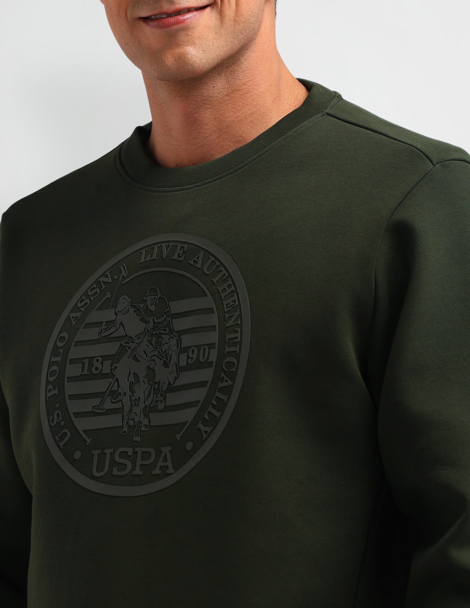 Brand Printed Regular Fit Sweatshirt Duffle Bag - U.S. POLO ASSN. | Large