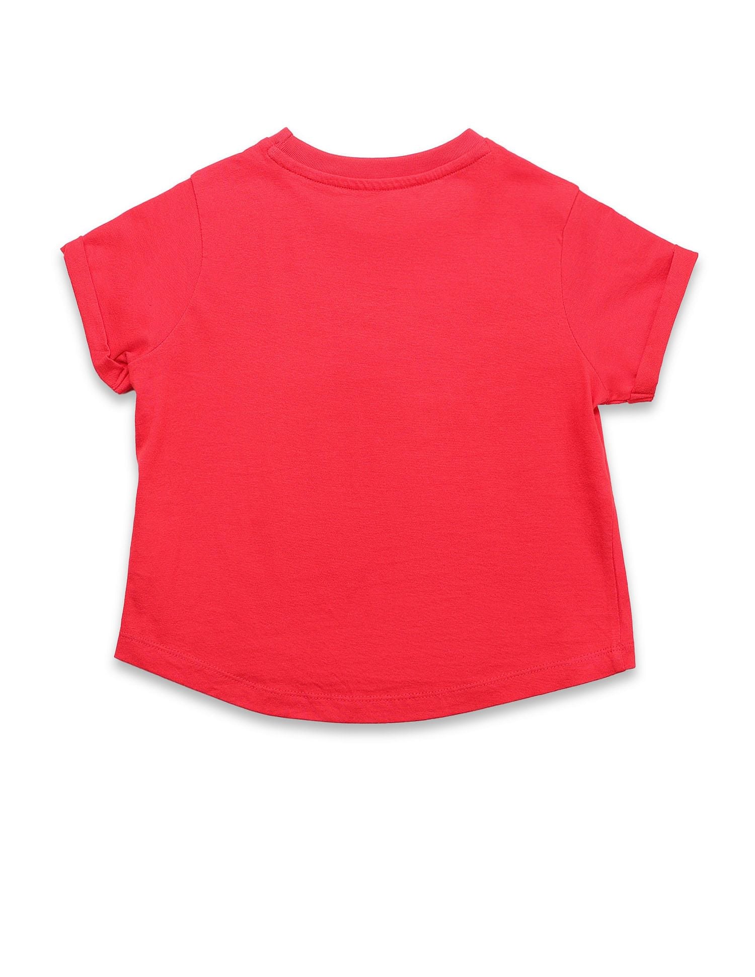 Girl Squad Pure Cotton T-Shirt Red - U.S. POLO ASSN. | Large