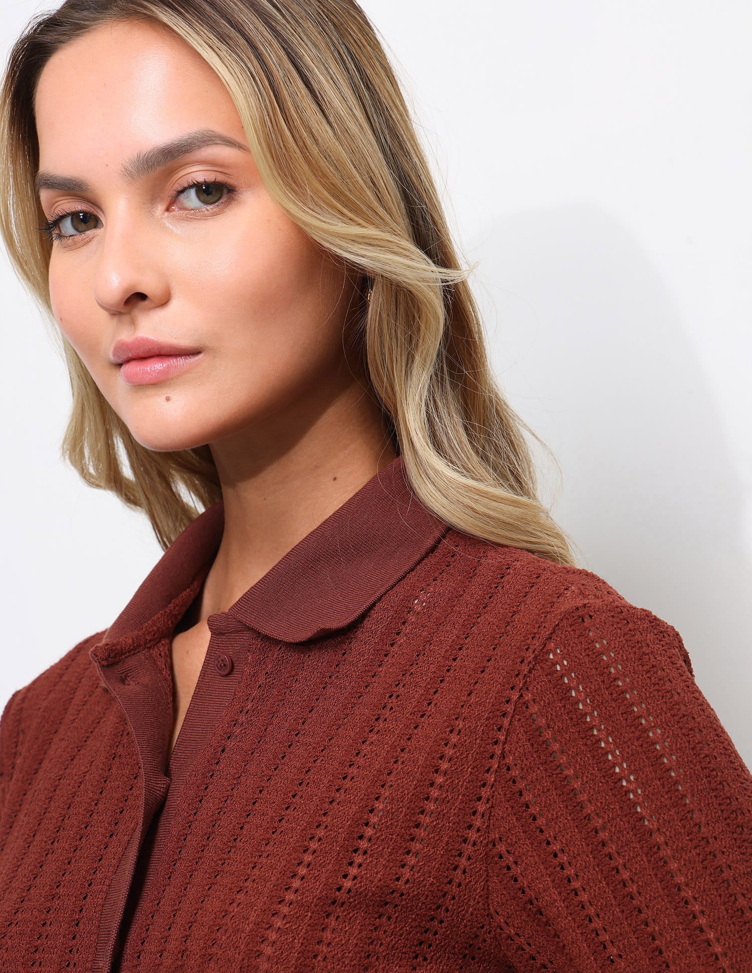 Textured Boxy Fit Shirt Orange - U.S. Polo Assn. India | Large