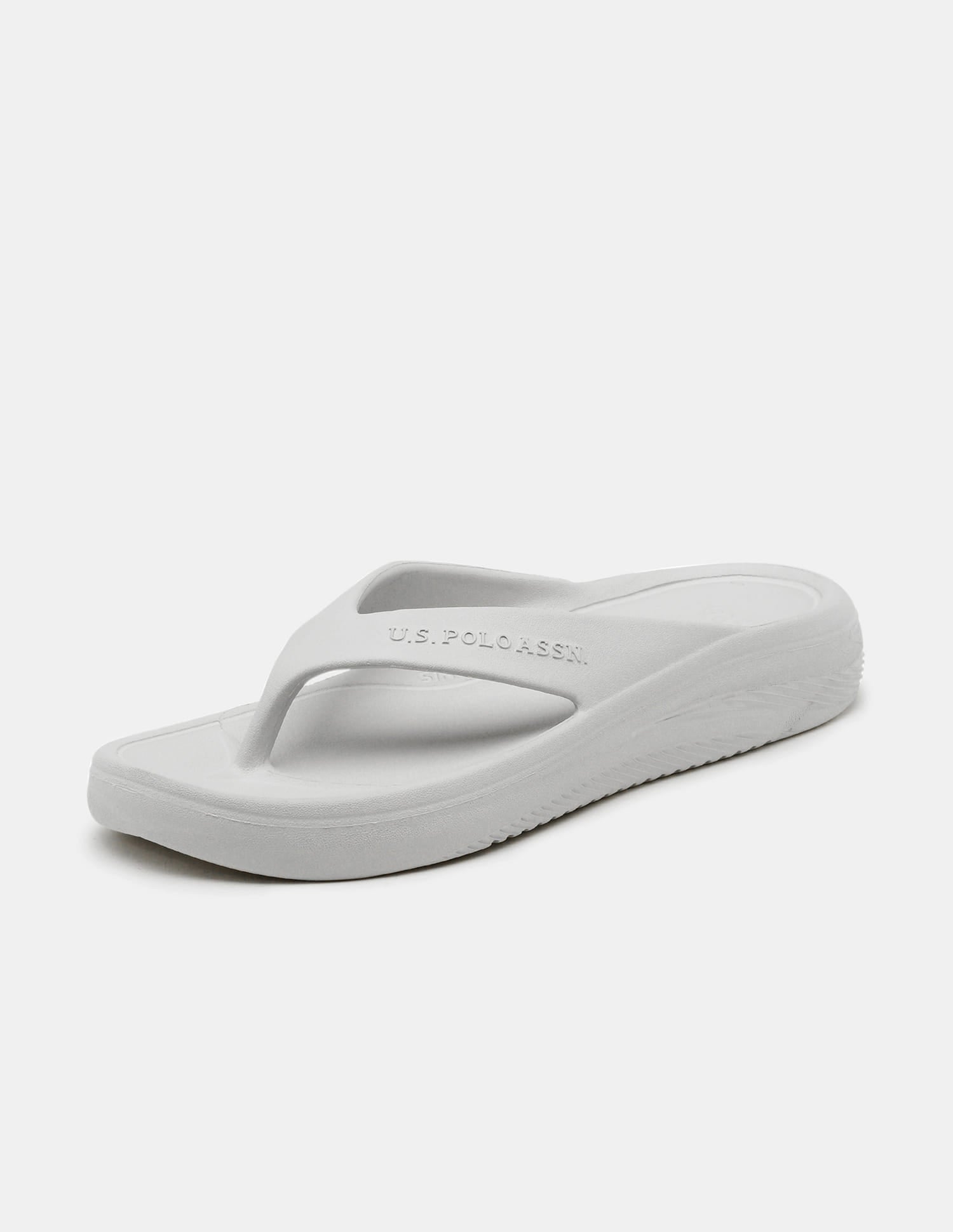 Men Cole V-Strap Flip Flops Grey - U.S. Polo Assn. India | Large