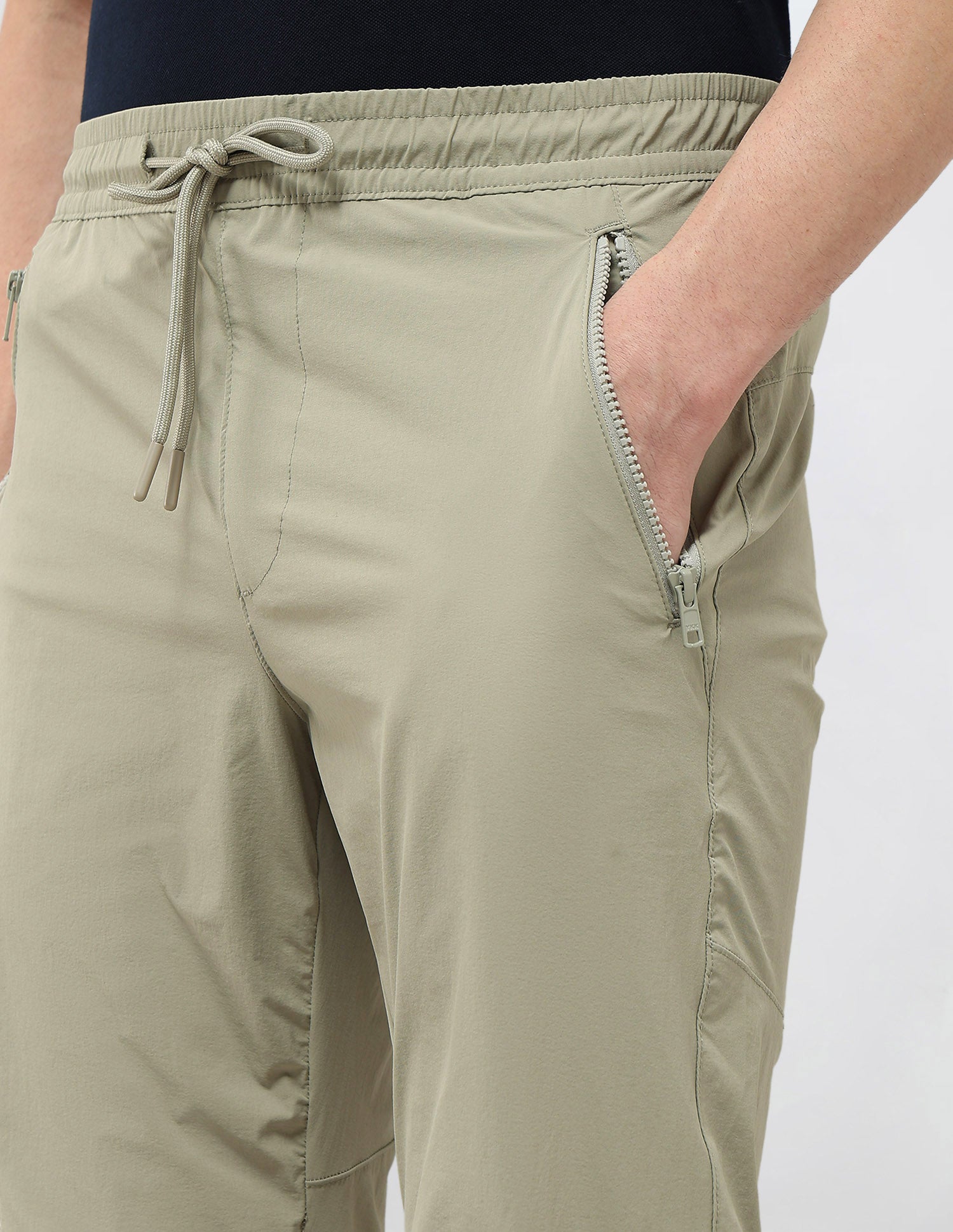 Straight Fit Mid Rise Joggers Light Green - U.S. Polo Assn. India | Large