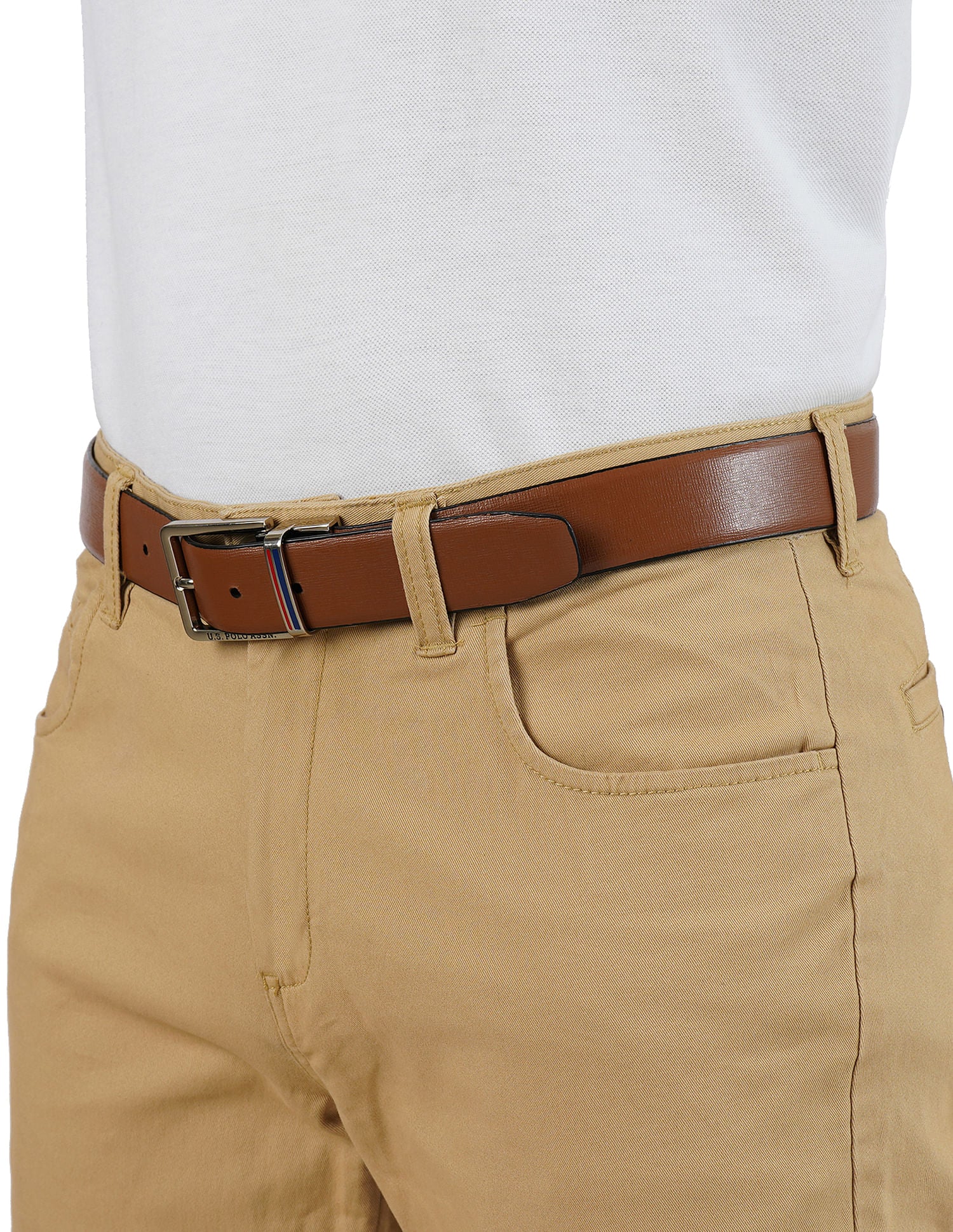 Solid Reversible Belt Black - U.S. POLO ASSN. | Large