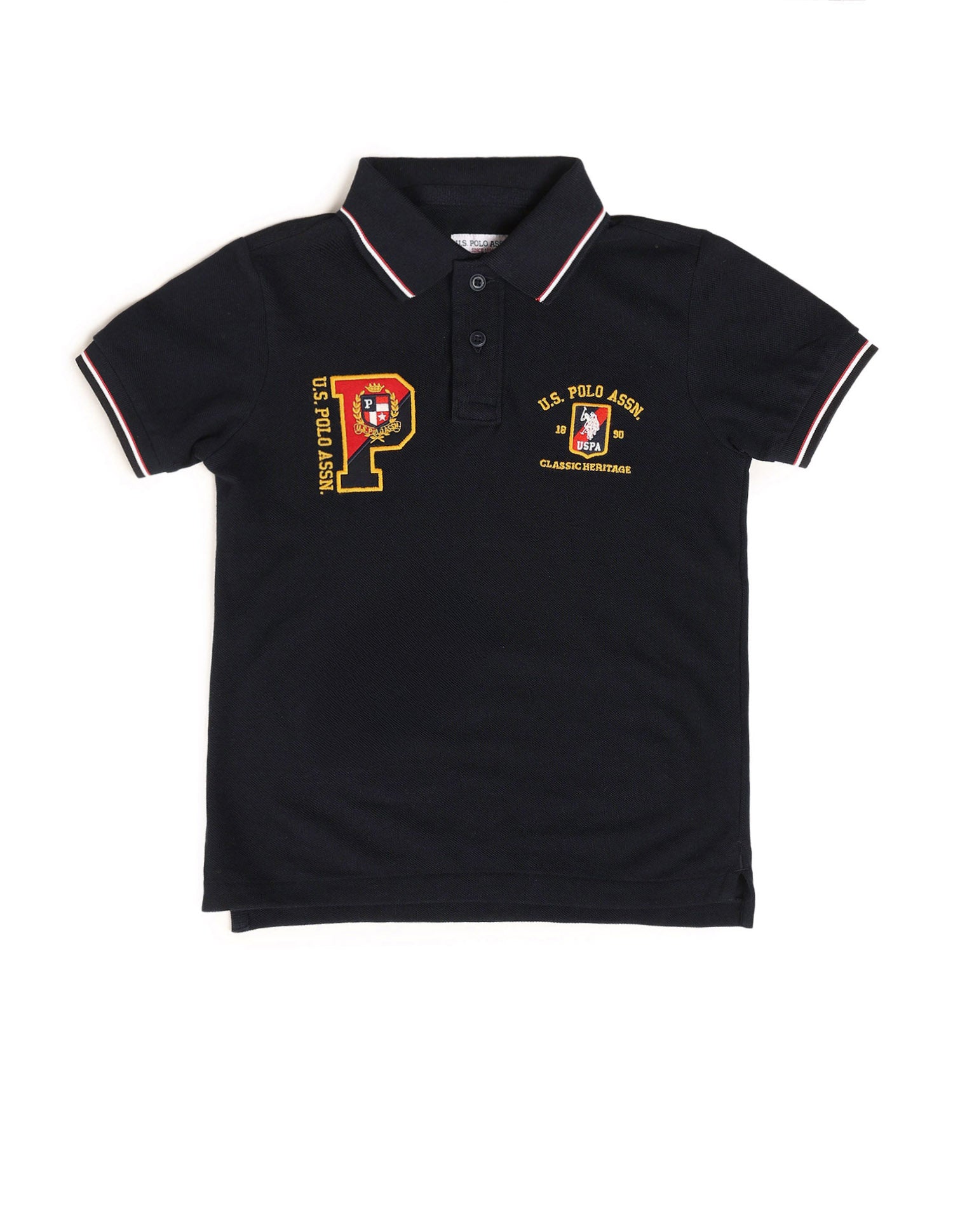 Boys Brand Embroidered Regular Fit Polo Shirt Navy - U.S. POLO ASSN. | Large