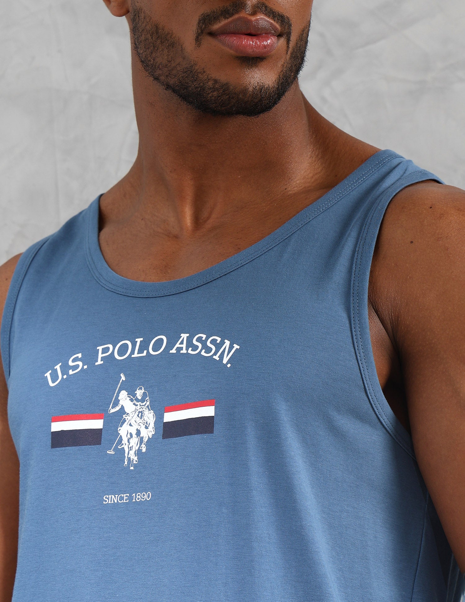 Brand Print Comfort Fit OEV02 Vest - Pack Of 1 Deep Lead - U.S. POLO ASSN. | Large