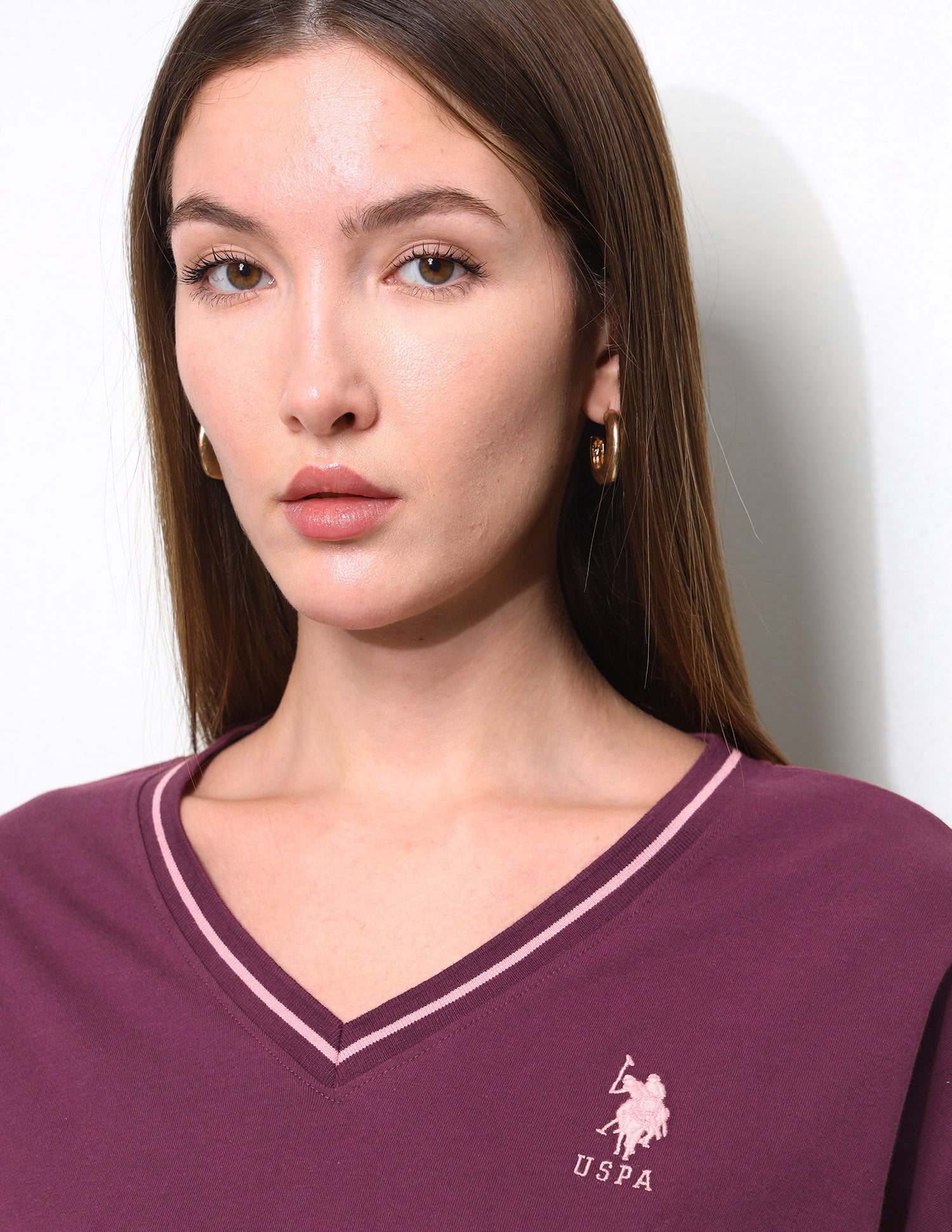 Relaxed Fit Drop Shoulder T-Shirt Wine - U.S. Polo Assn. India | Large