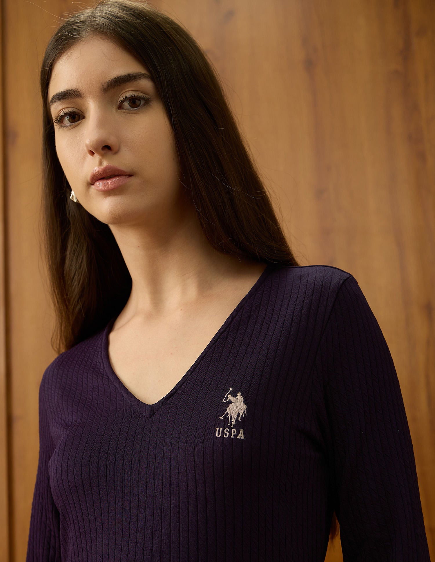 Textured Midi Sheath Dress Purple - U.S. POLO ASSN. | Large