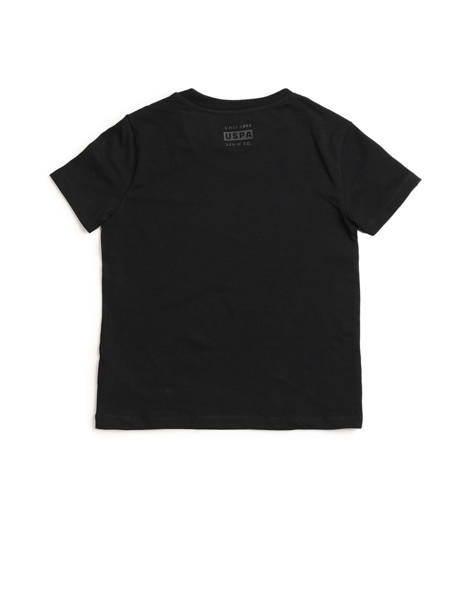 Boys Brand Printed Regular Fit T-Shirt Black - U.S. POLO ASSN. | Large