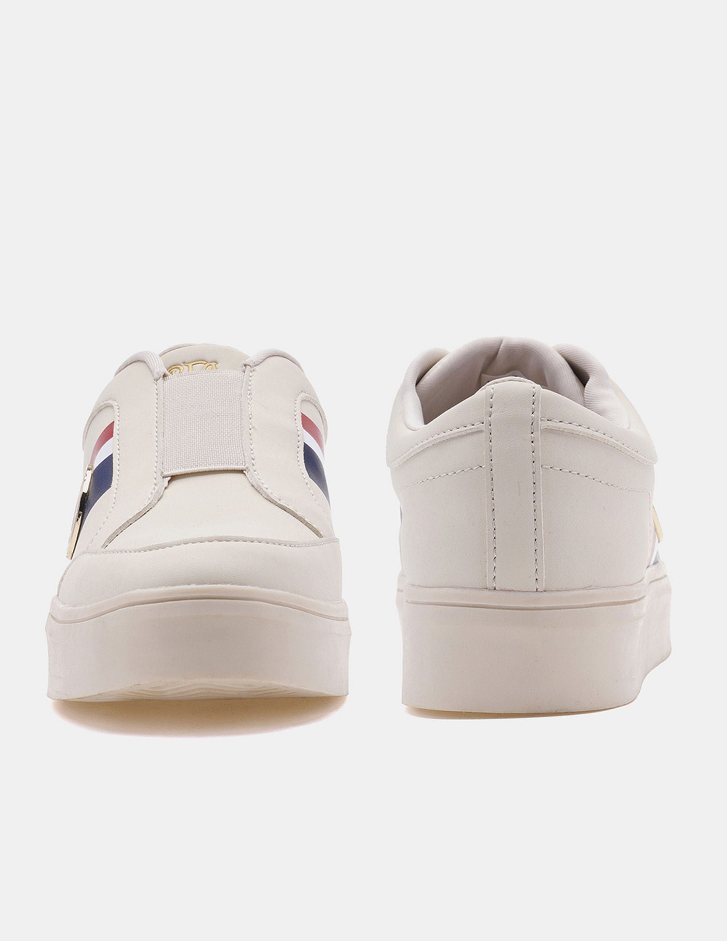 Women Tiziana Striped Sneakers Beige - U.S. POLO ASSN. | Large