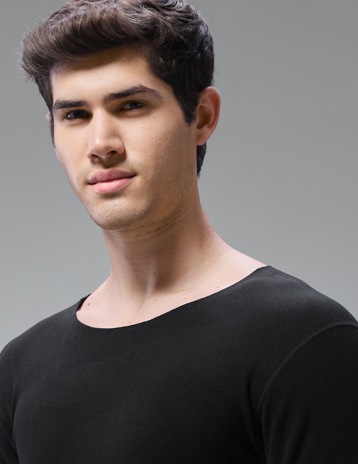 Comfort Fit Solid PH001 Thermal T-Shirt - Pack Of 1 Black - U.S. Polo Assn. India | Large