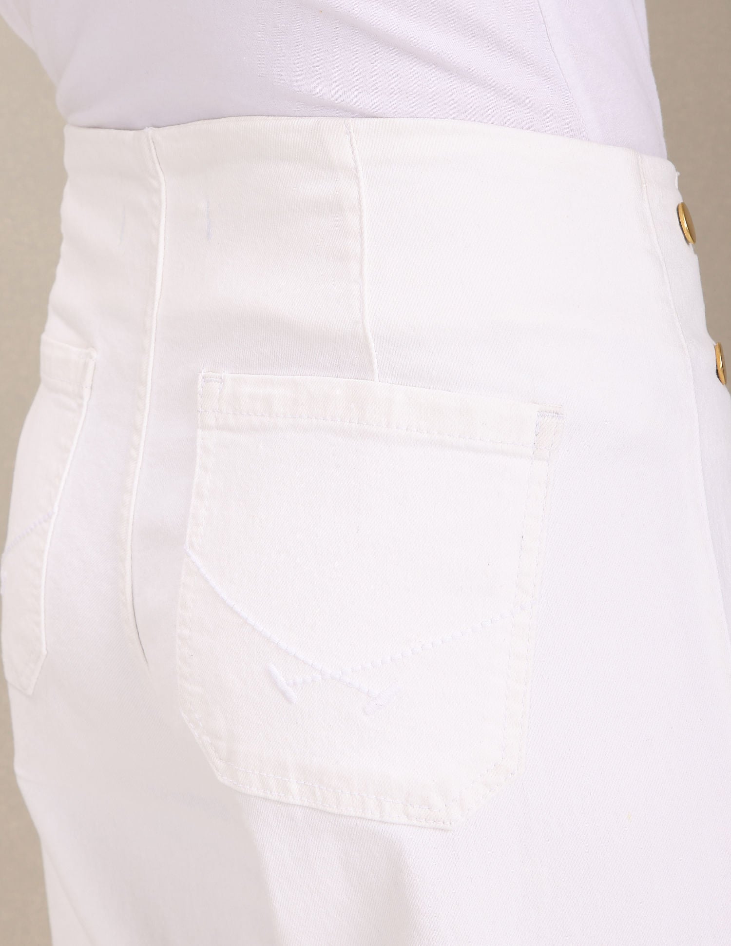 High Rise Culotte Jeans White - U.S. Polo Assn. India | Large