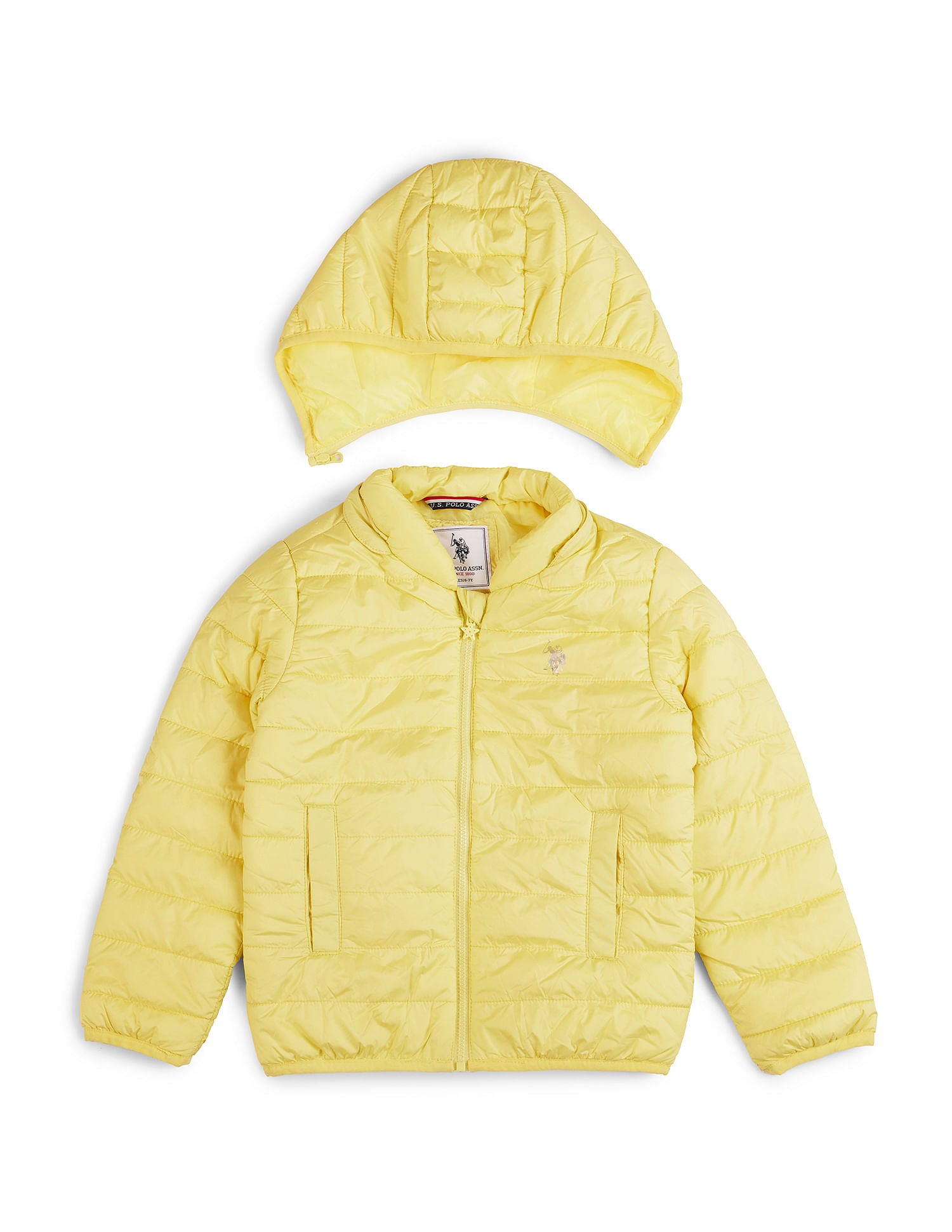 Girls Travel Friendly Light Weight Jacket Lime - U.S. POLO ASSN. | Large