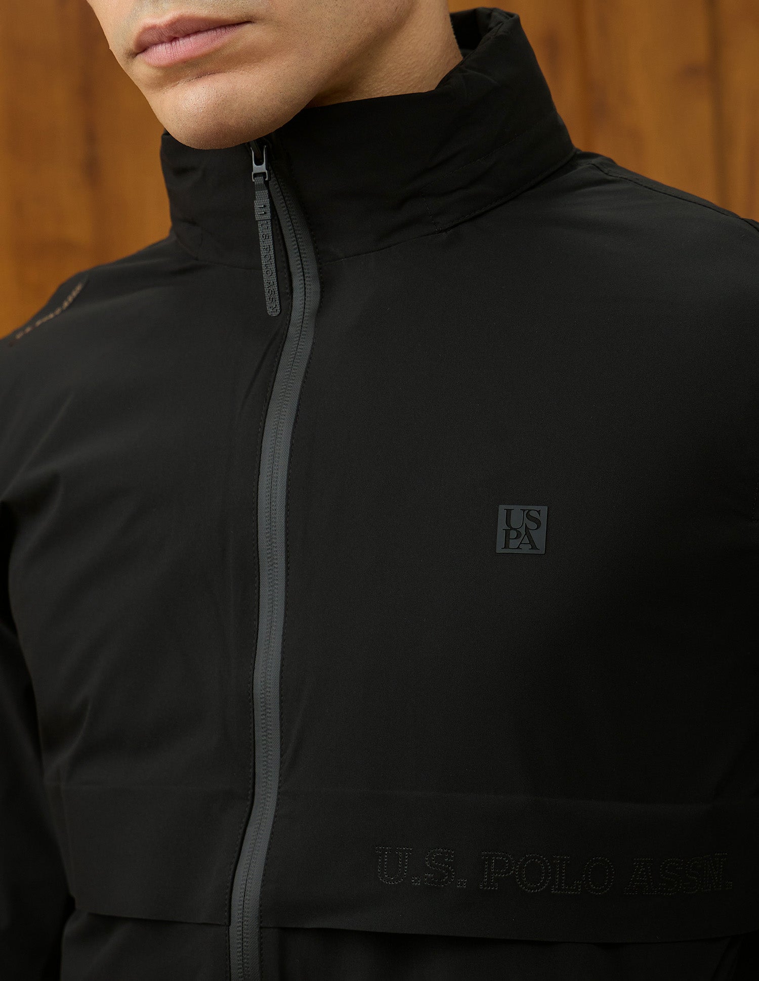 Solid Equestrian Aisle Theater Jacket Black - U.S. POLO ASSN. | Large