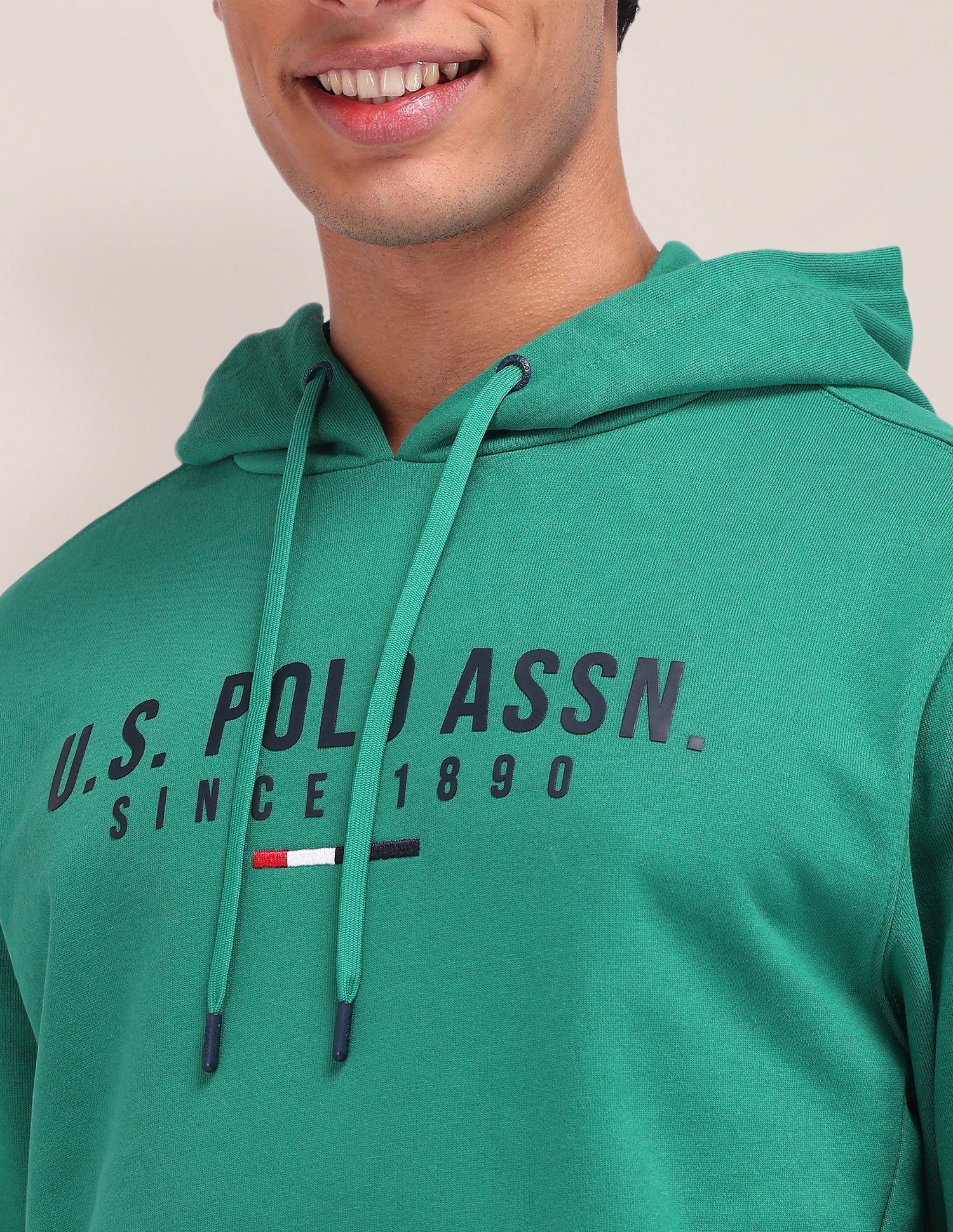 Brand Printed Regular Fit Sweatshirt Green - U.S. POLO ASSN. | Large
