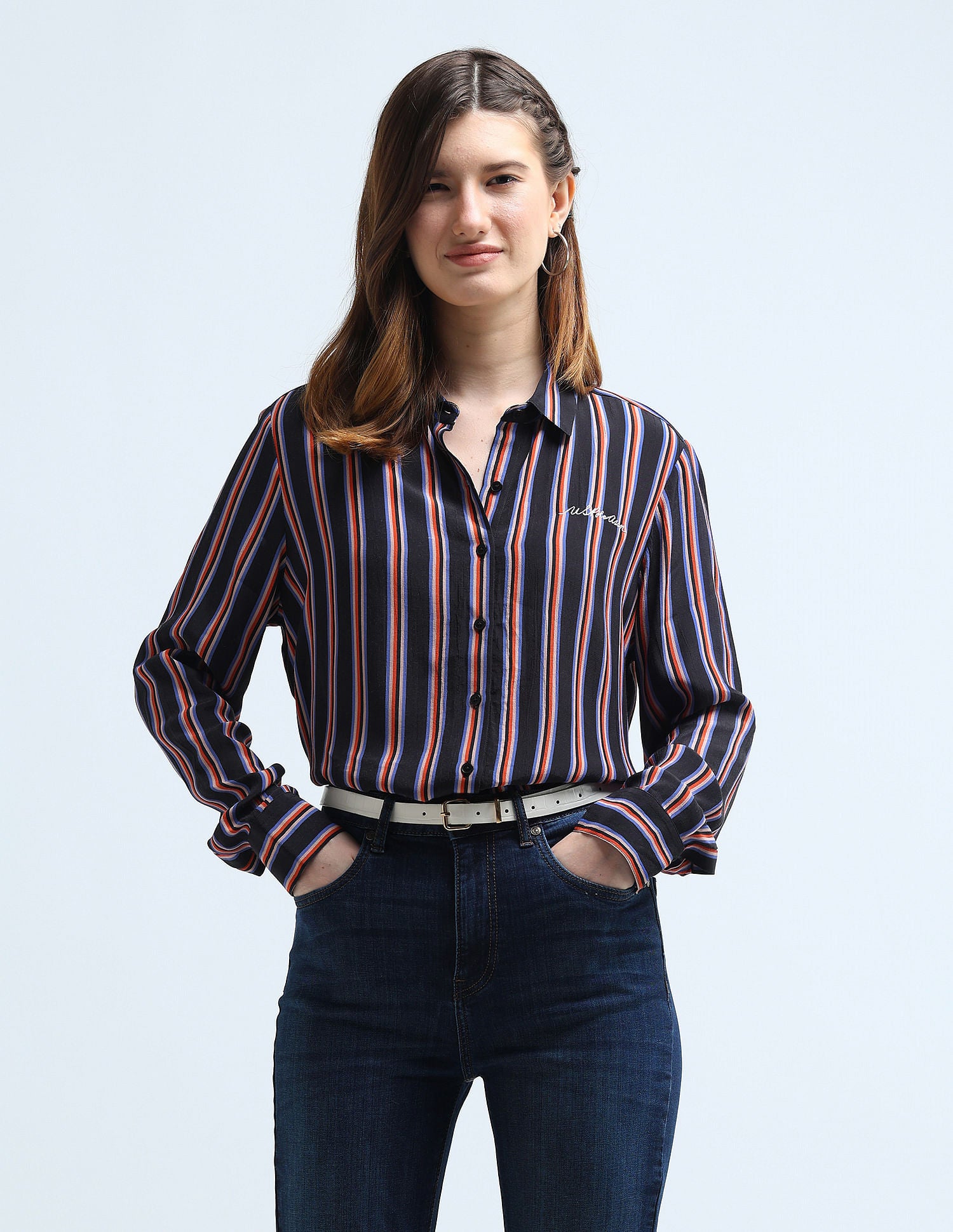 Vertical Stripe Regular Fit Shirt Multicolour - U.S. POLO ASSN. | Large