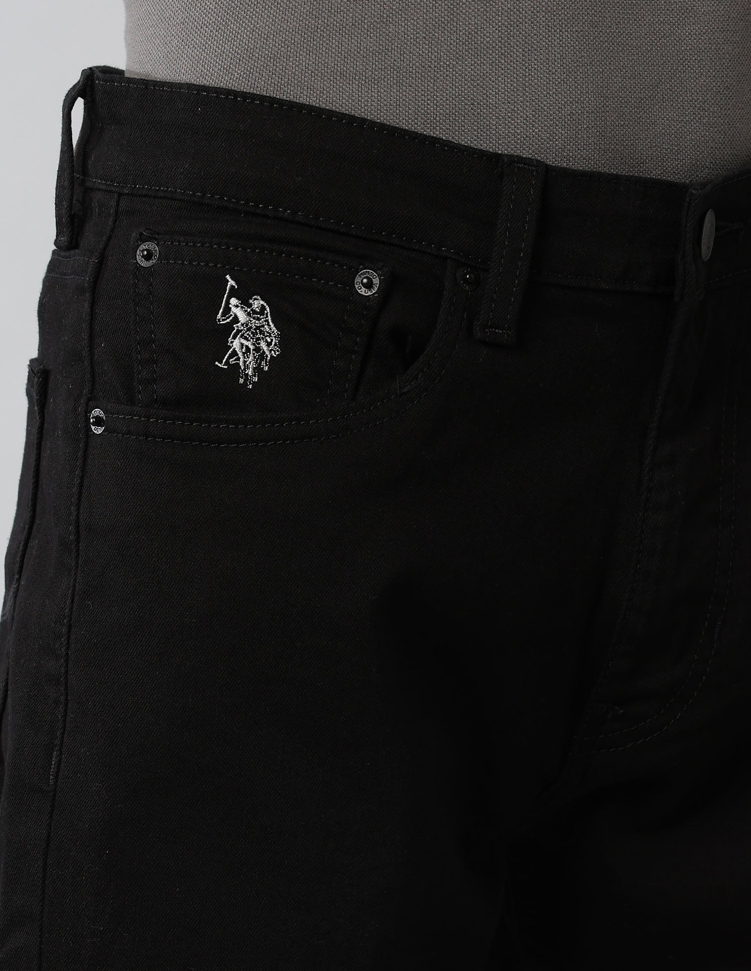 Connor Bootcut Fit Black Jeans Black - U.S. Polo Assn. India | Large