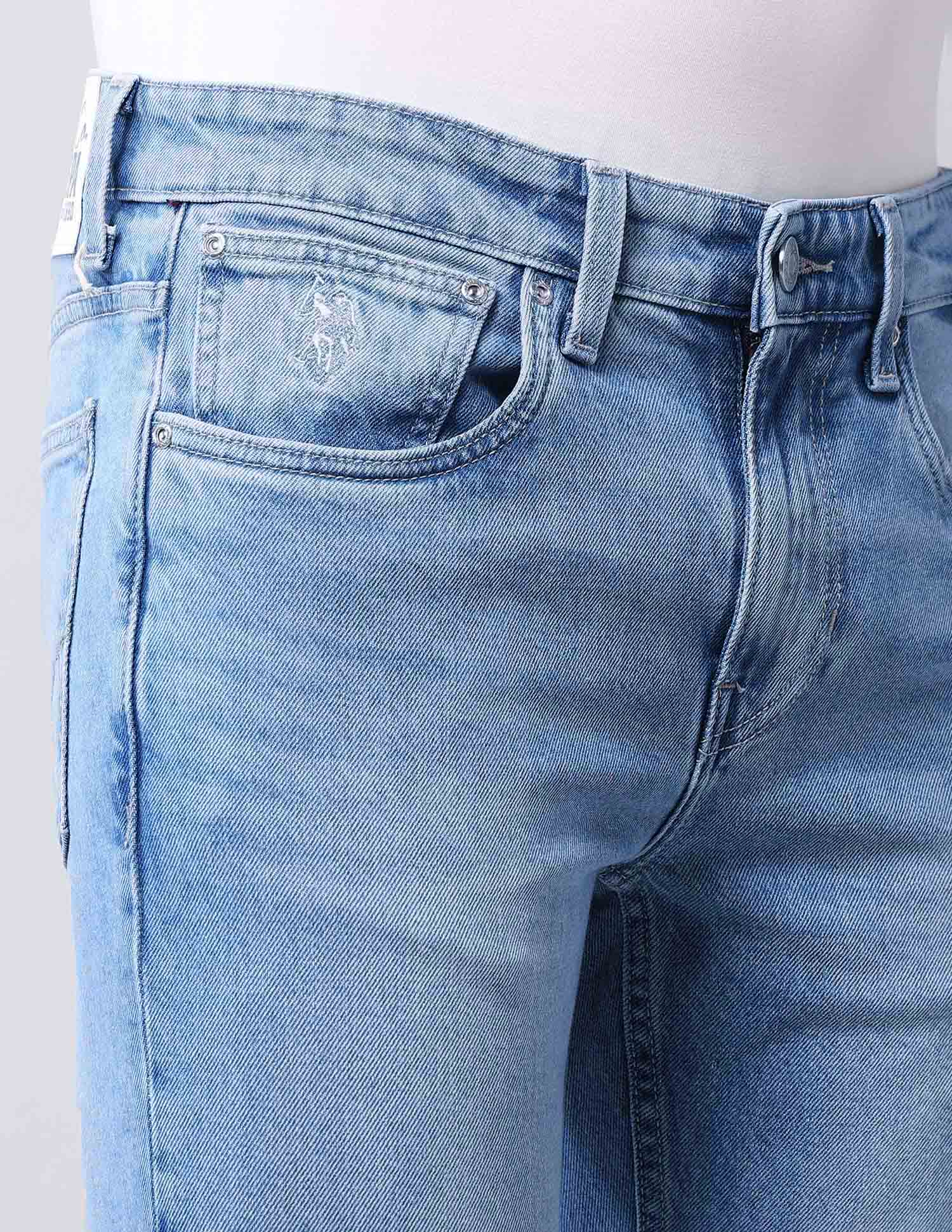 Regallo Skinny Fit Blue Jeans Light Blue - U.S. POLO ASSN. | Large