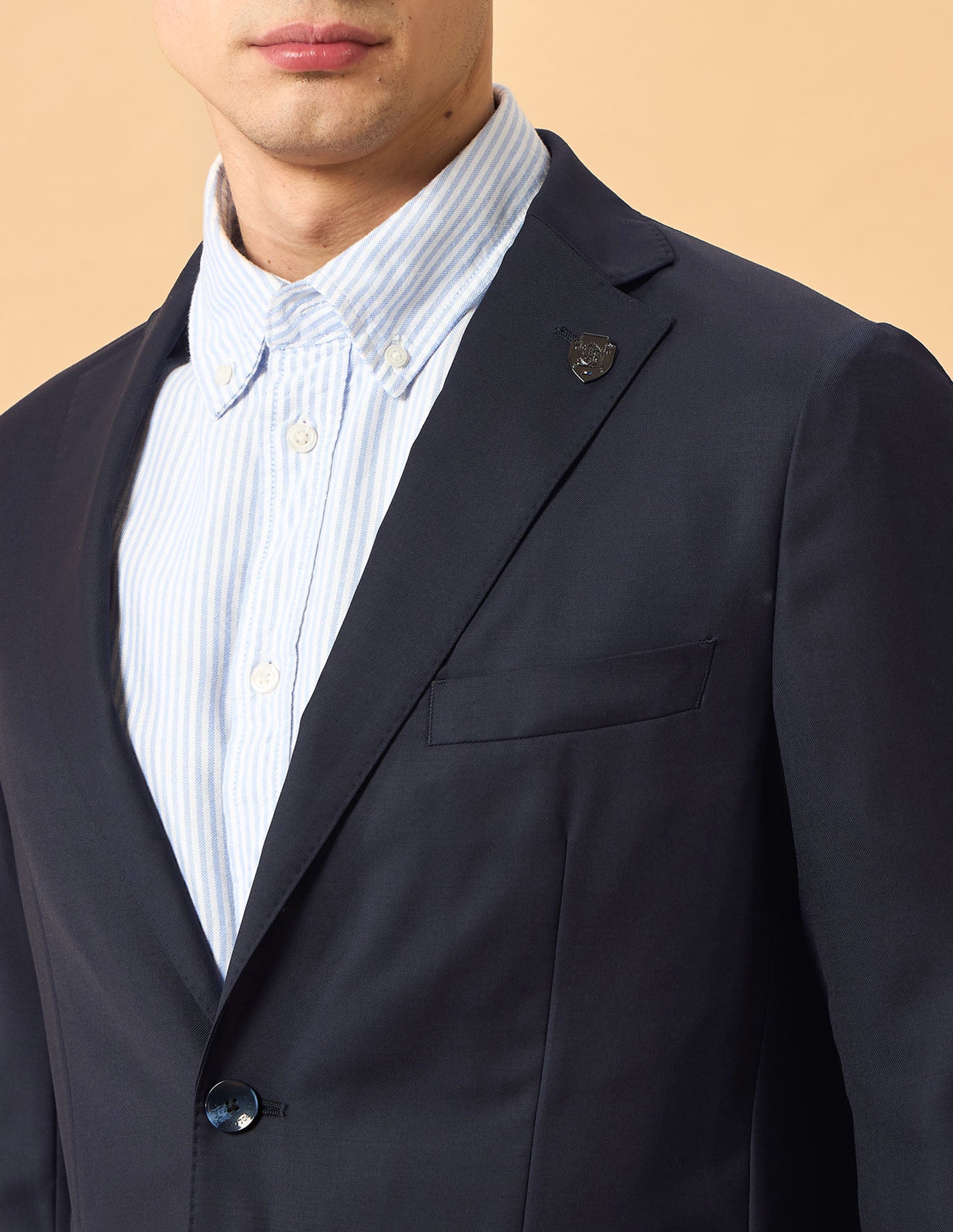 Pacho X Satin Slim Fit Blazer Navy - U.S. POLO ASSN. | Large