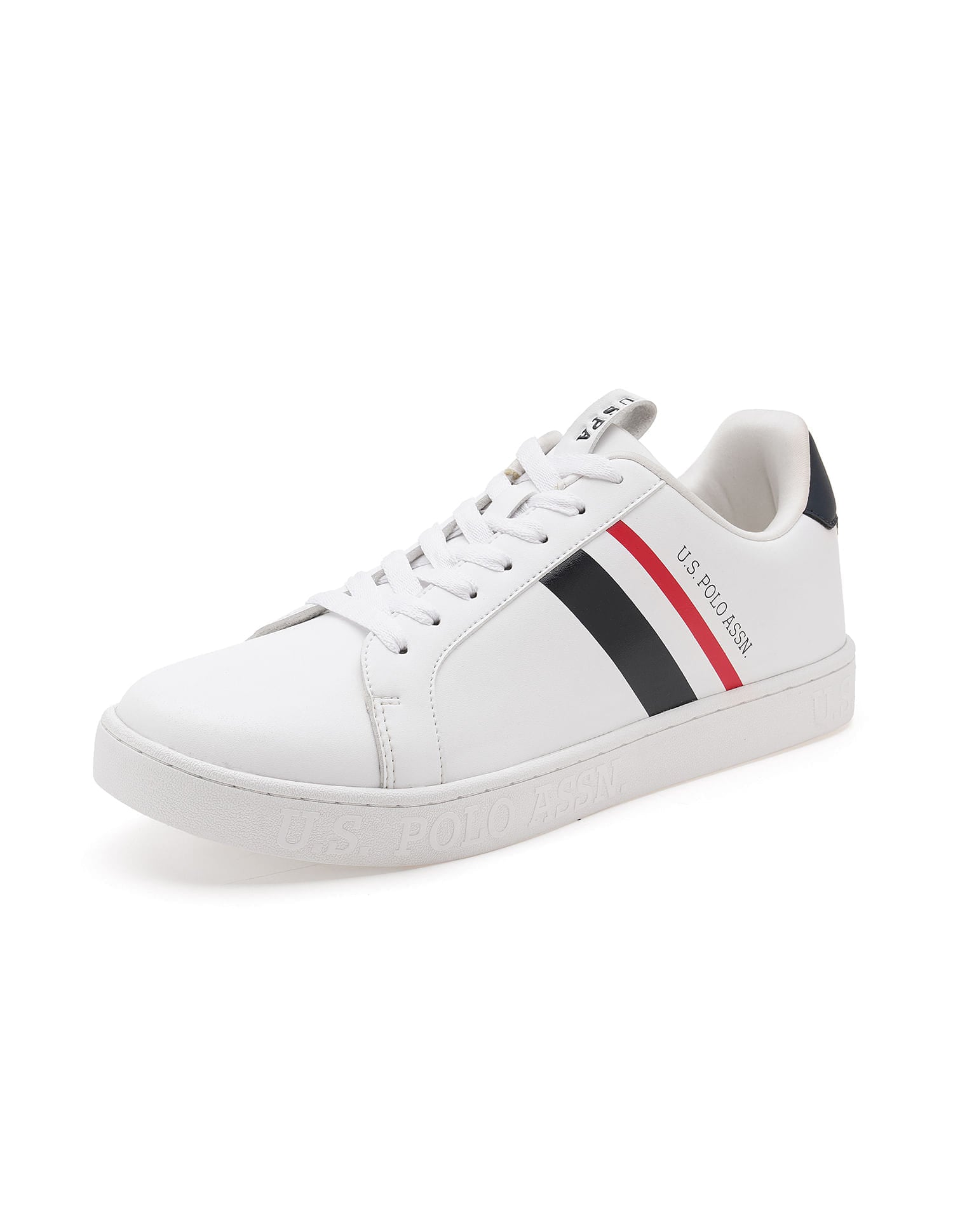 Men Ferro Solid Sneakers White - U.S. Polo Assn. India | Large