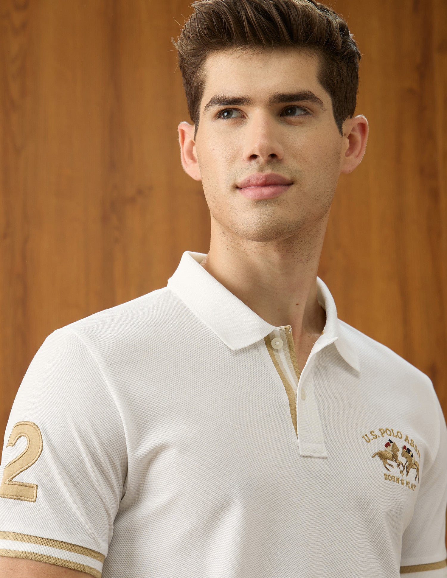 Solid Slim Fit Polo Shirt White - U.S. Polo Assn. India | Large