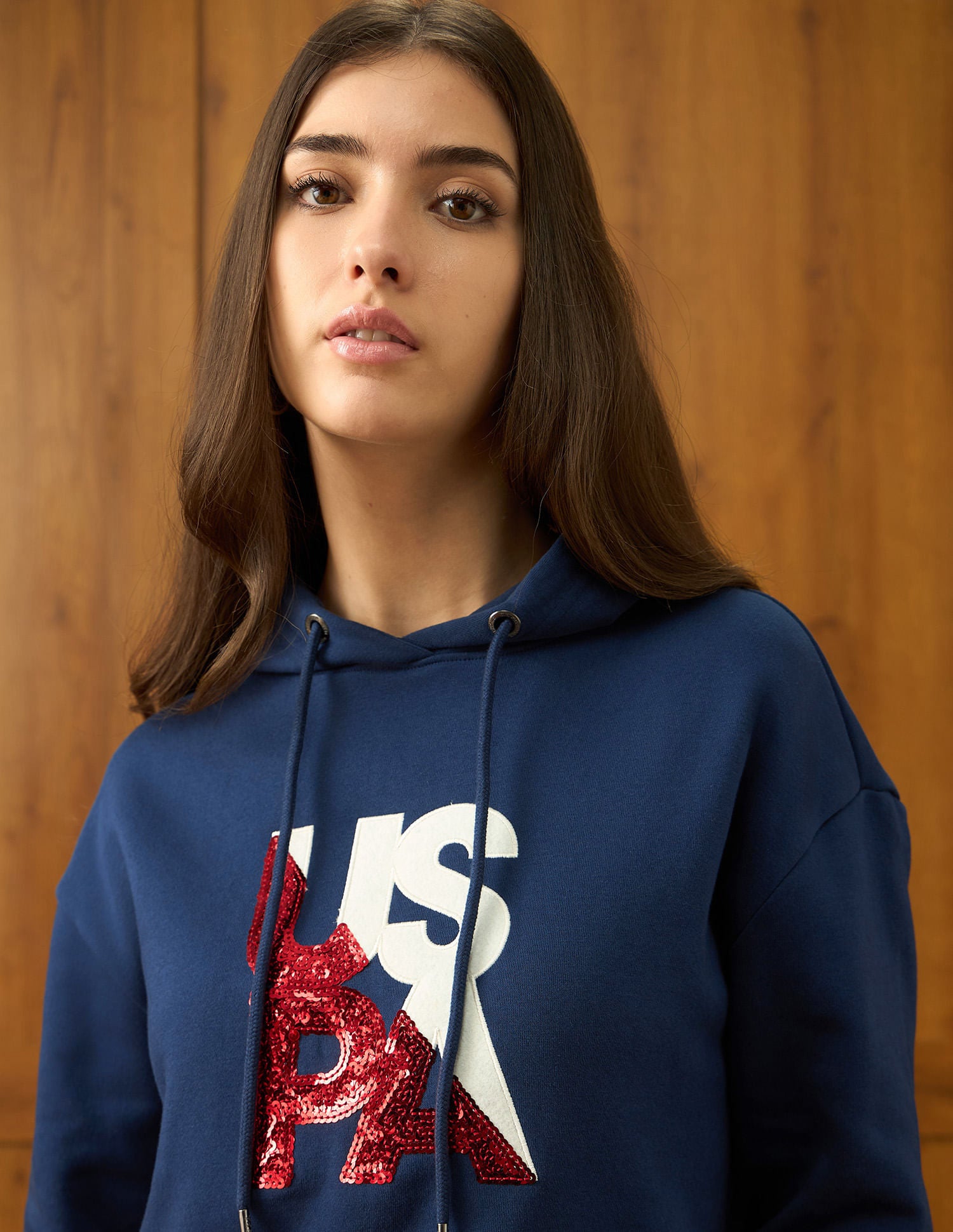 Brand Printed Regular Fit Sweatshirt Blue - U.S. POLO ASSN. | Large