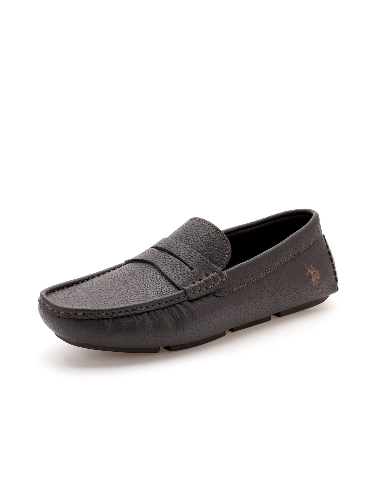 Men Kiger Textured Loafer Brown - U.S. Polo Assn. India | Large