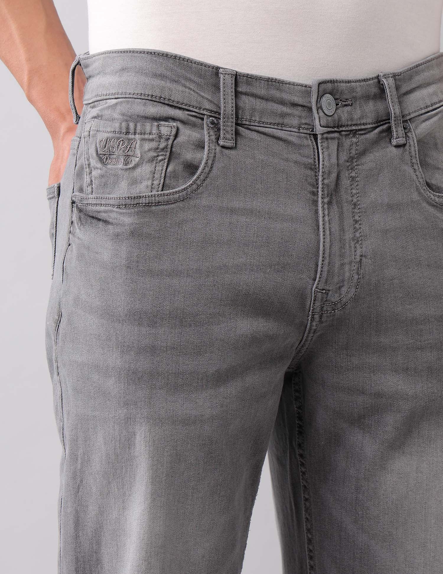 Shawn Relaxed Fit Grey Jeans Grey - U.S. Polo Assn. India | Large