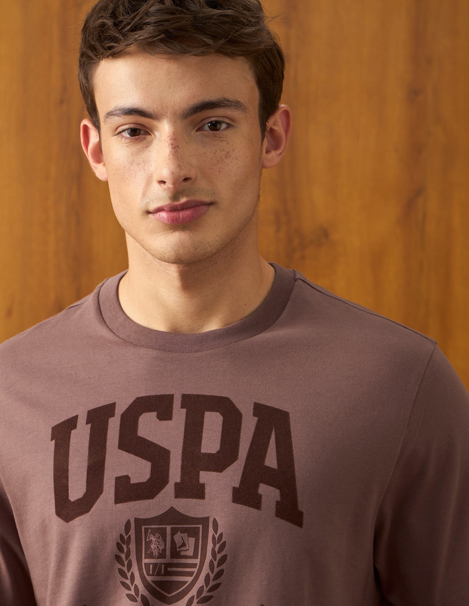 Brand Printed Relaxed Fit T-Shirt Peach - U.S. Polo Assn. India | Large