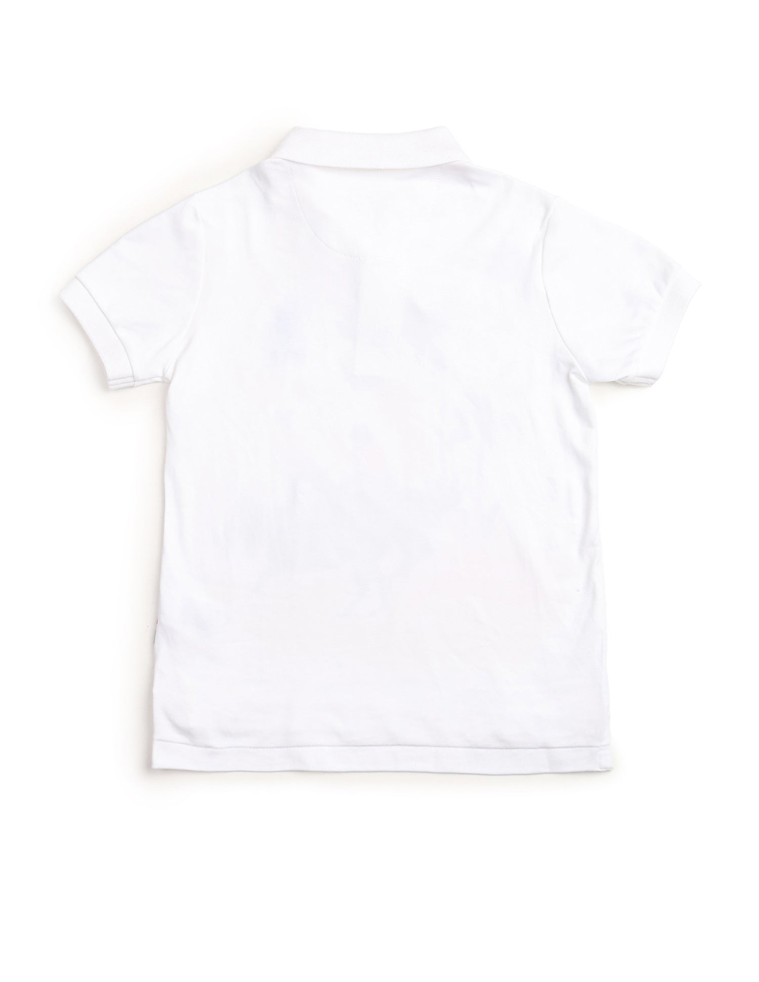 Boys Graphic Printed Regular Fit Polo Shirt White - U.S. POLO ASSN. | Large