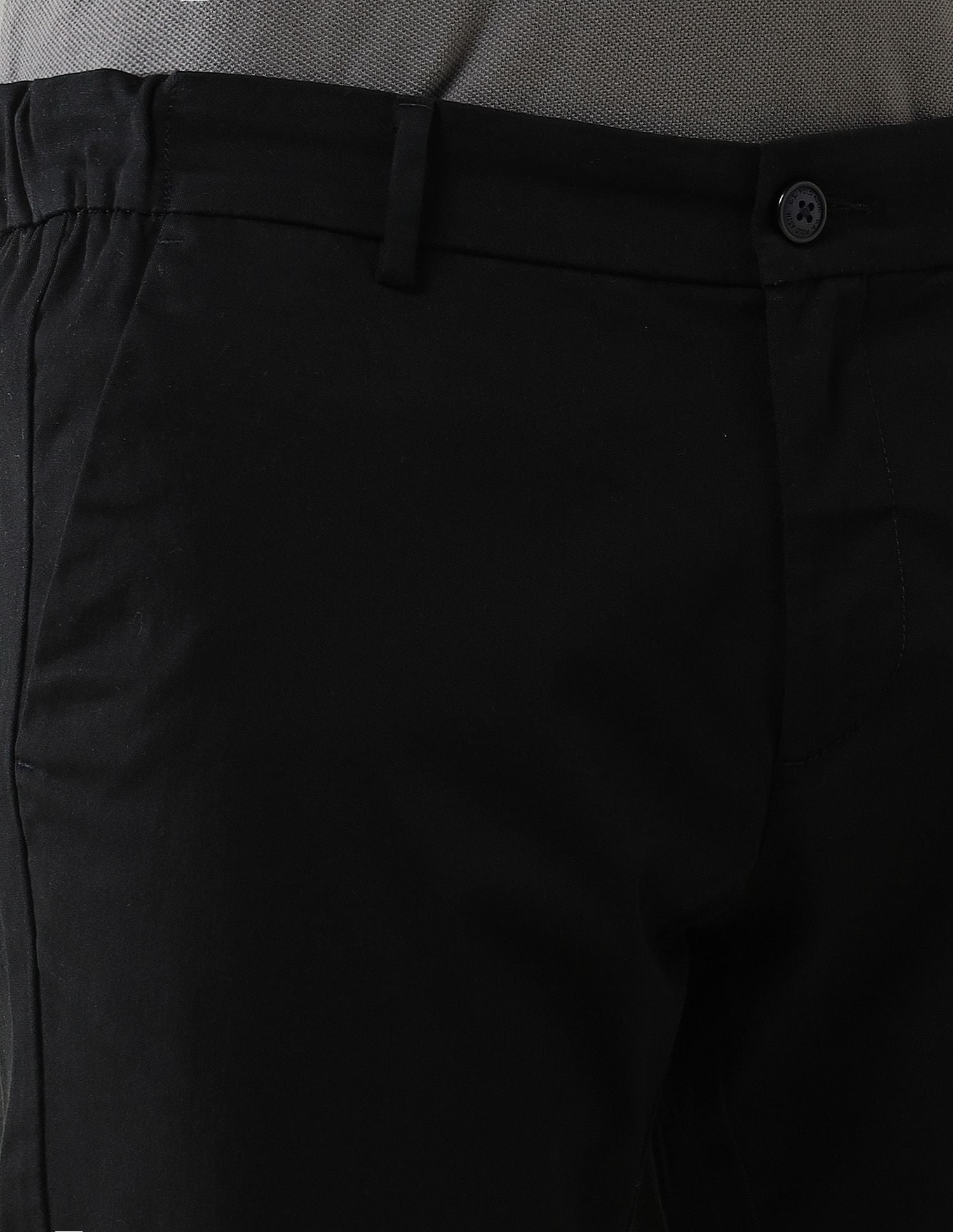 Elasticized Waist Super Slim Fit Trousers Black - U.S. POLO ASSN. | Large