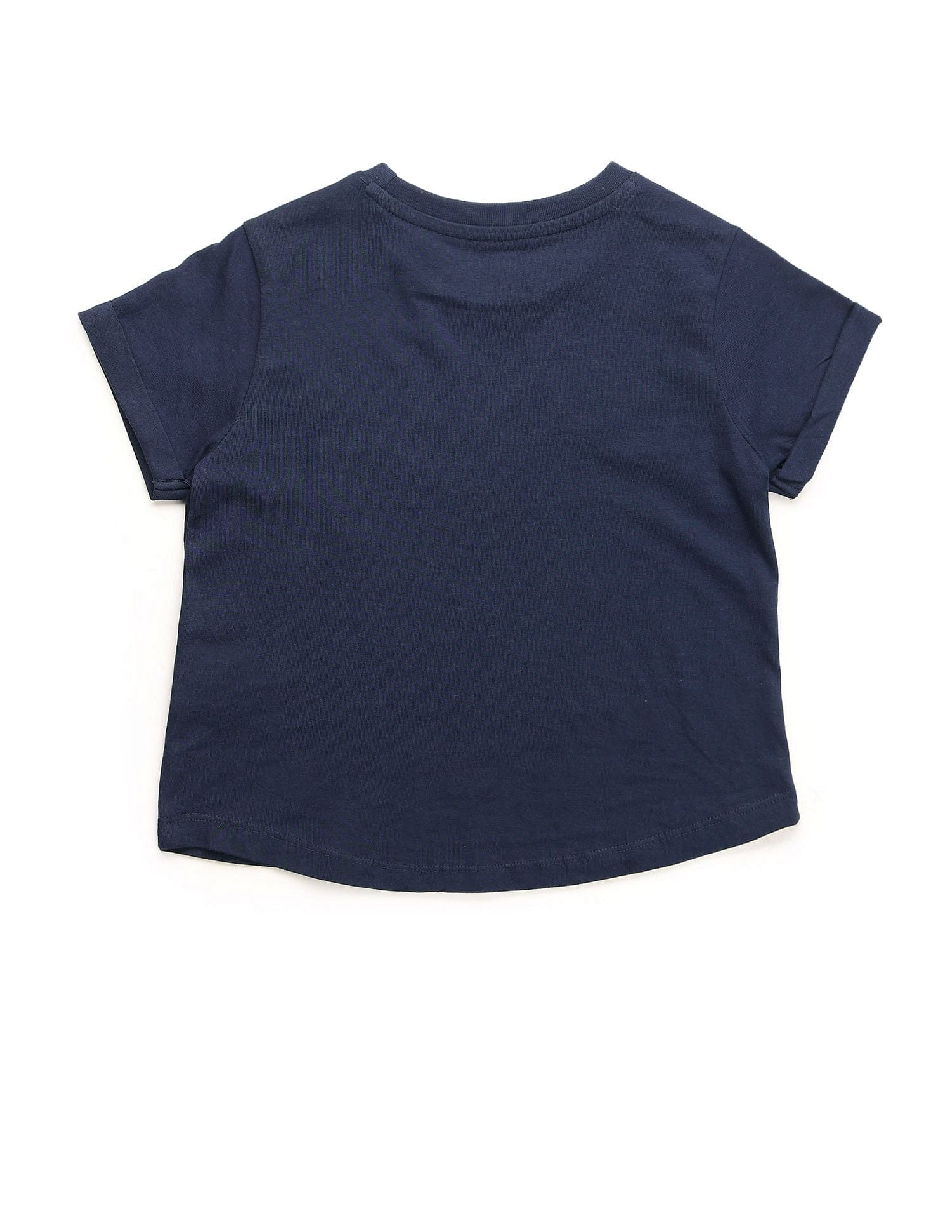 Girl Squad Pure Cotton T-Shirt Navy - U.S. POLO ASSN. | Large