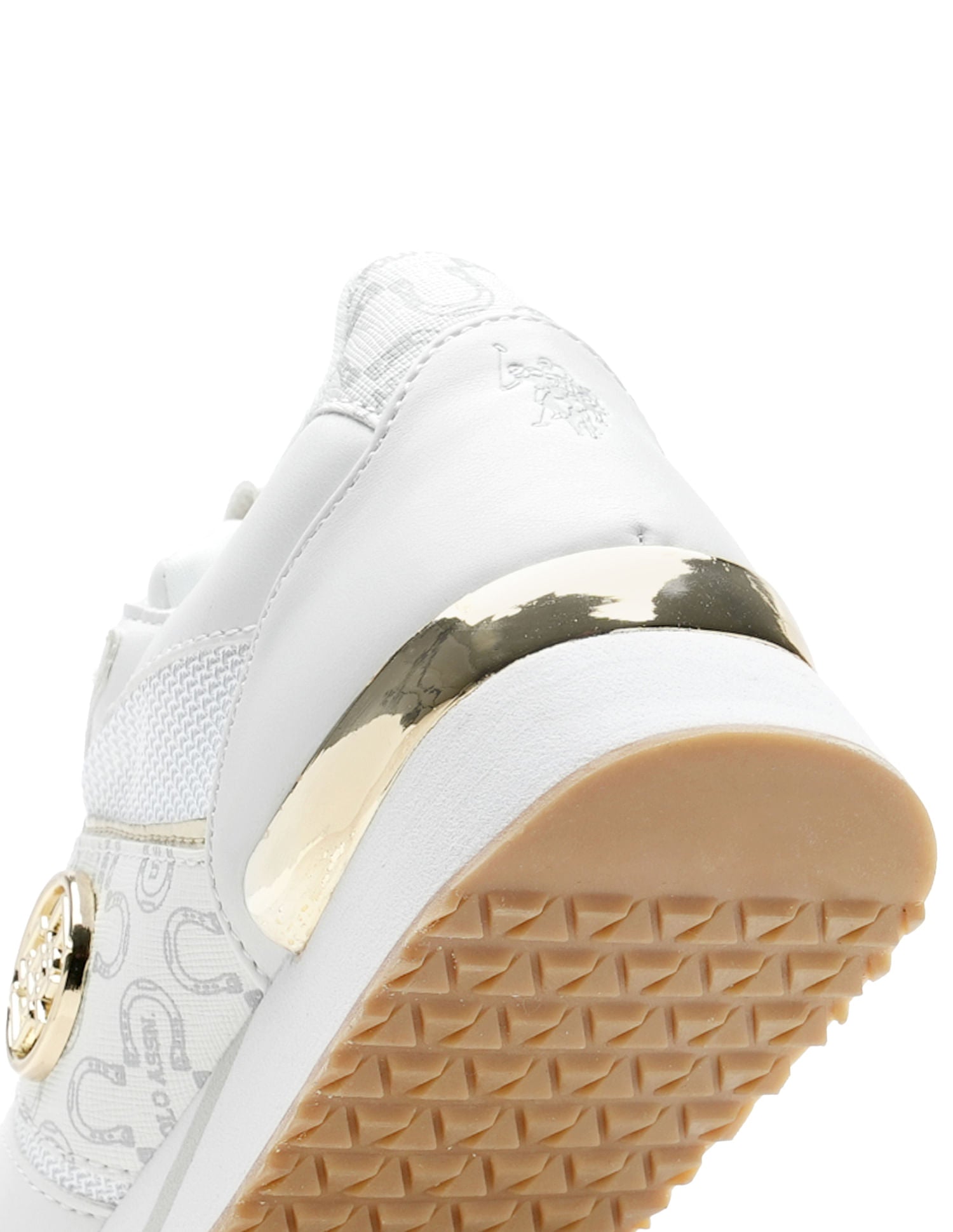 Women Metallic Logo Stella Sneakers White - U.S. POLO ASSN. | Large