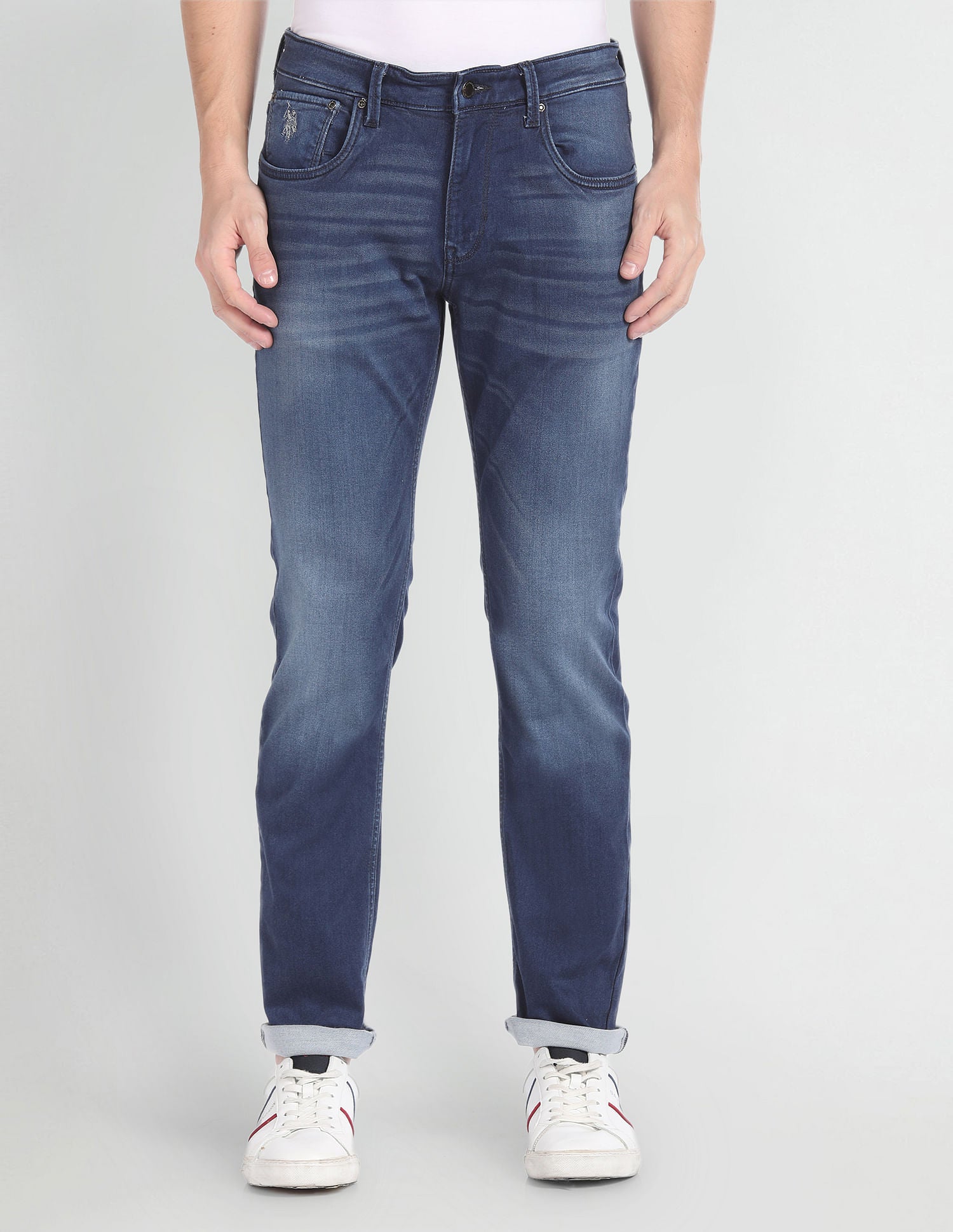 Brandon Slim Tapered Fit Blue Jeans – U.S. Polo Assn. India
