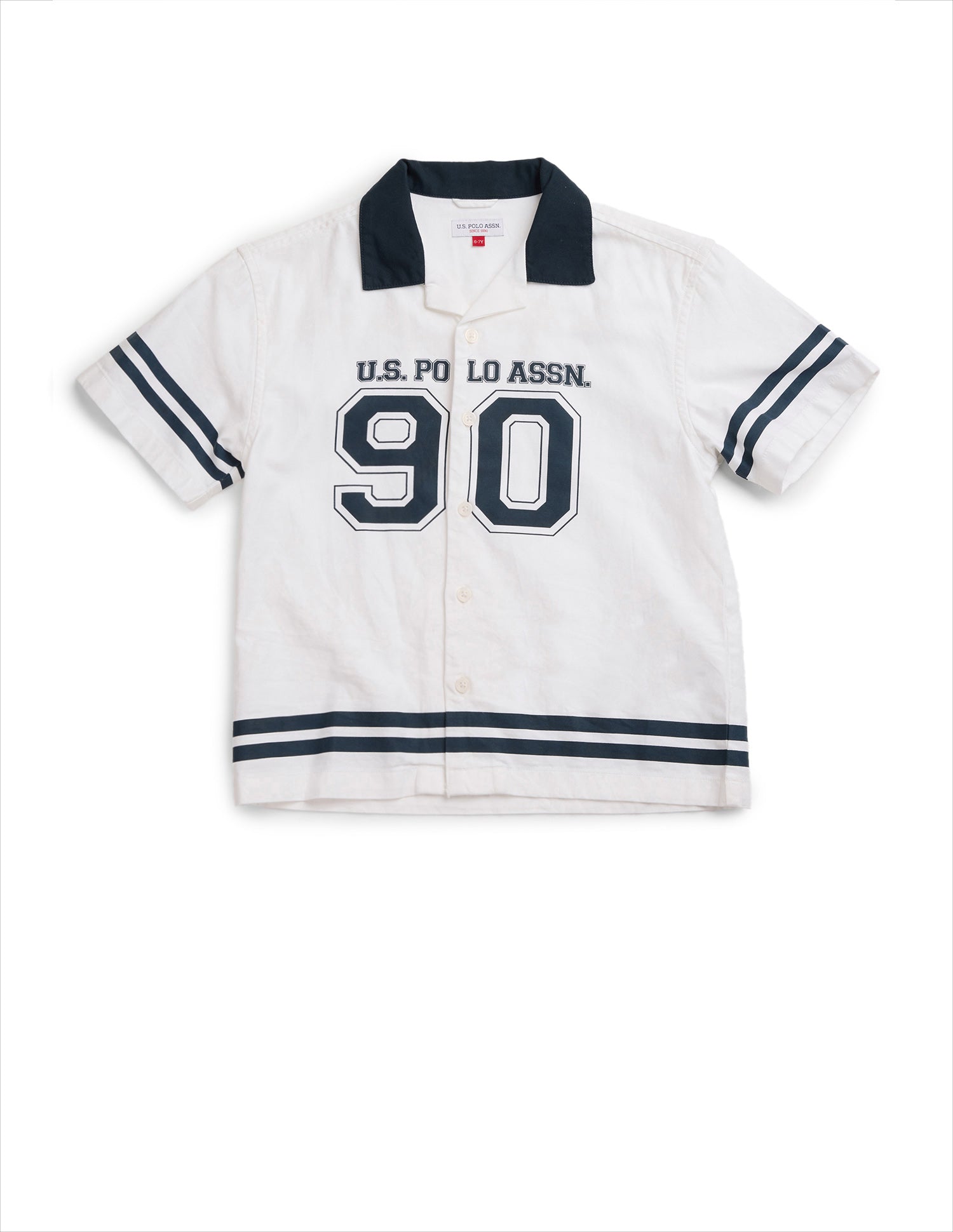 Boys Logo Twill Shirt White - U.S. POLO ASSN. | Large