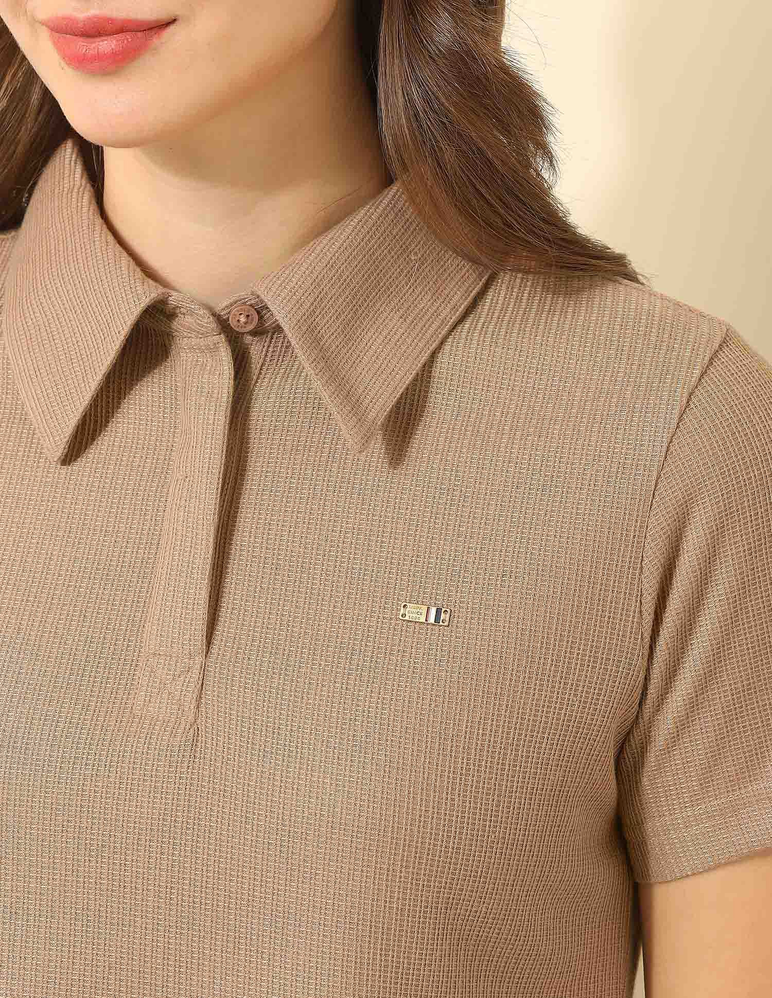 Regular Fit Solid Polo Shirt Brown - U.S. POLO ASSN. | Large