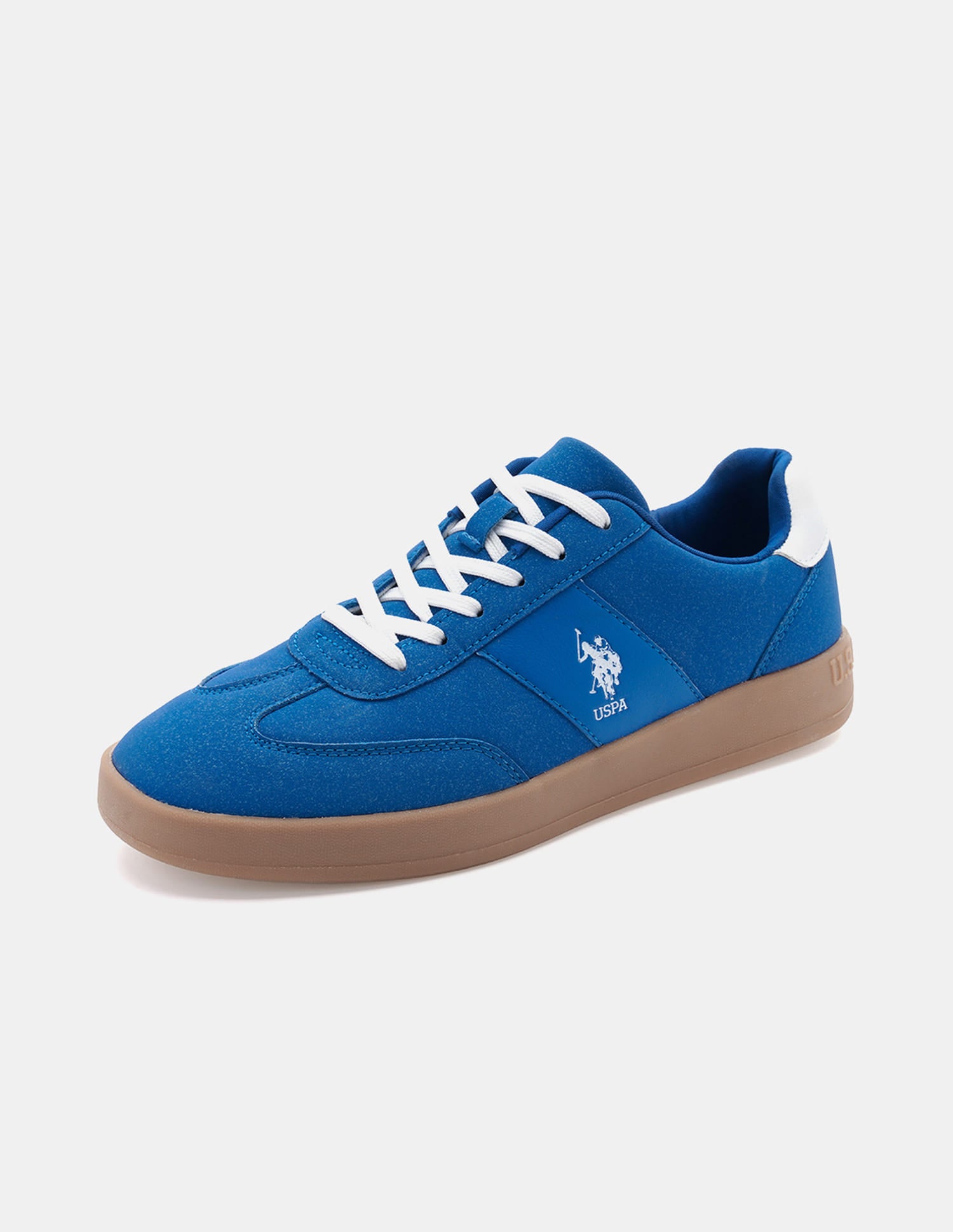 Round Toe Solid Skylar Sneakers Blue - U.S. Polo Assn. India | Large