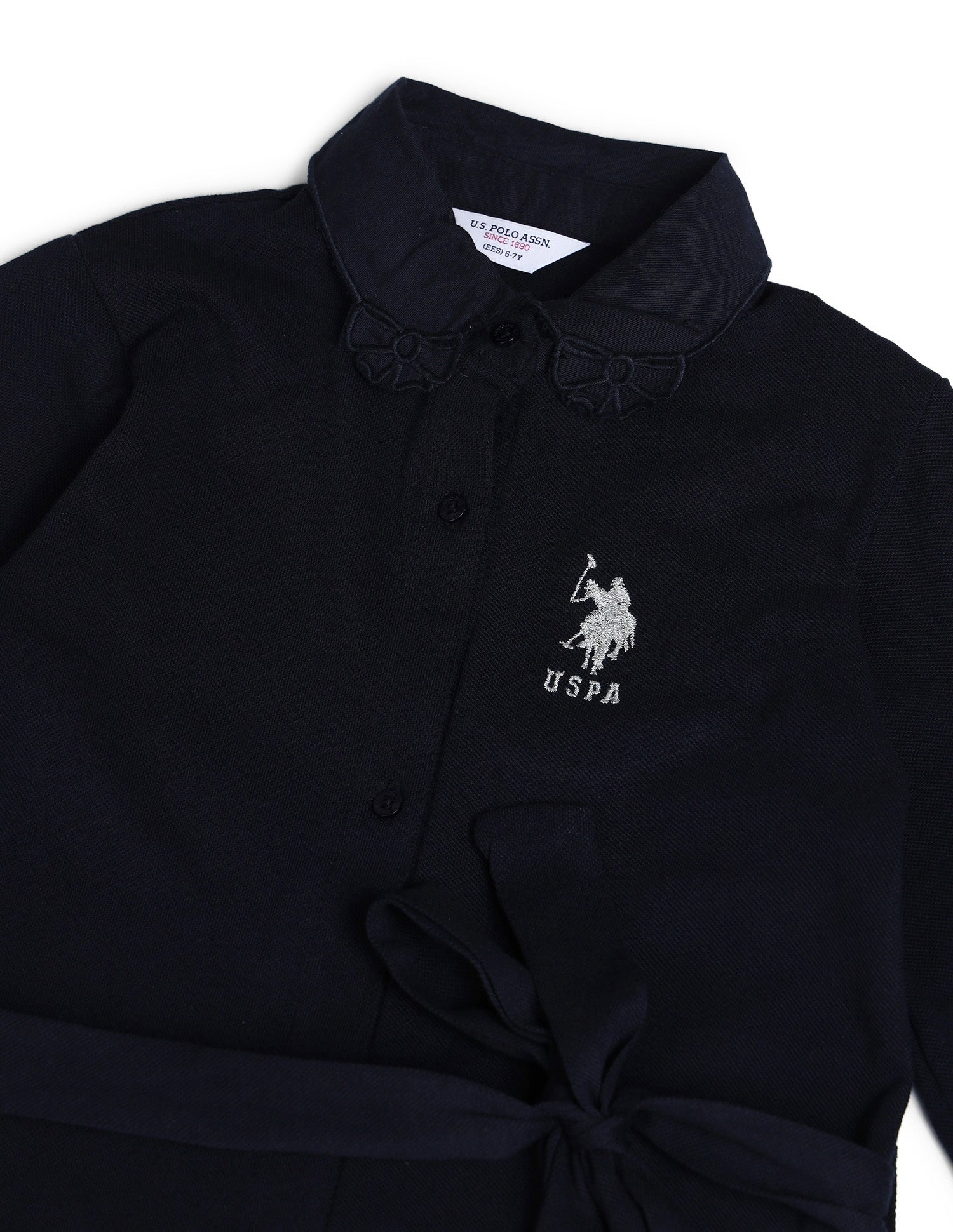 Girls Cotton Shirt Dress Navy - U.S. Polo Assn. India | Large