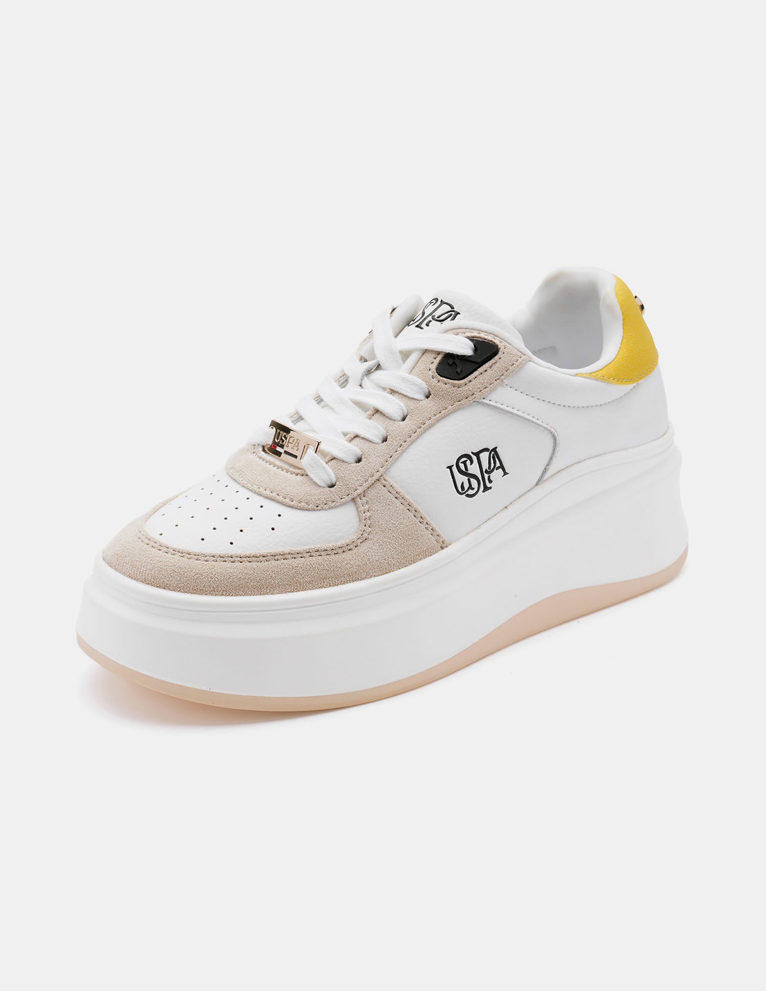 Women Ariella Low Top Sneakers Off White - U.S. Polo Assn. India | Large