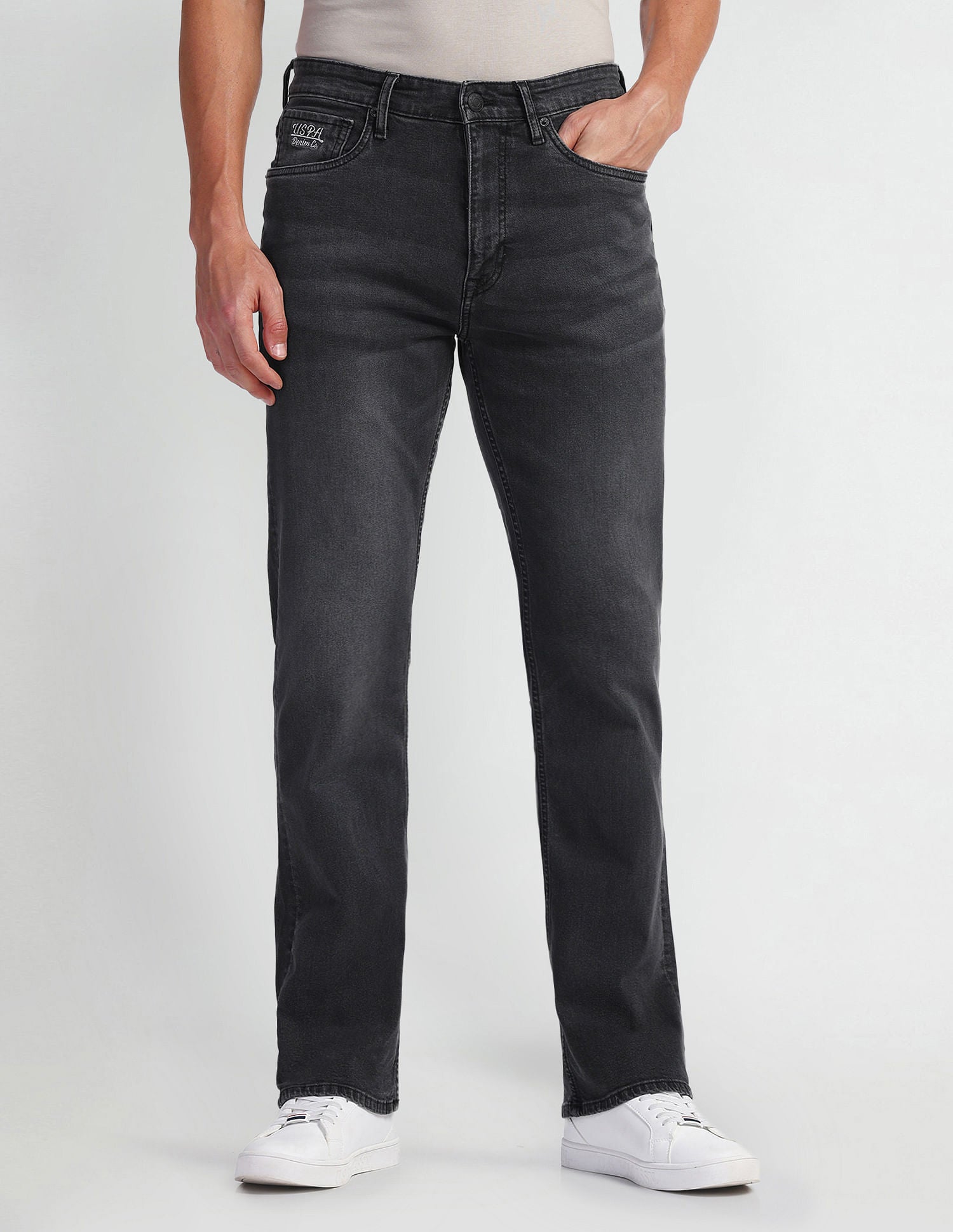 Connor Boot Cut Grey Jeans Charcoal Grey - U.S. Polo Assn. India | Large
