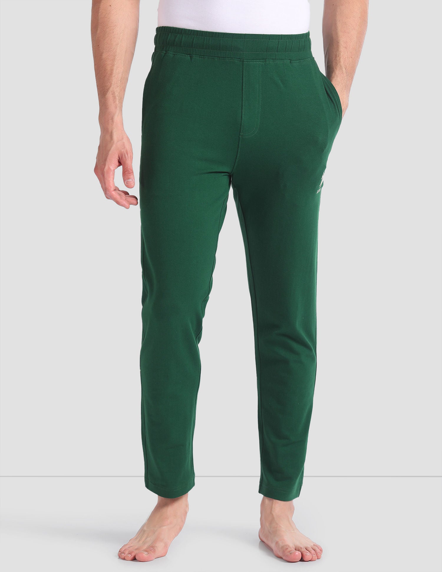 Cotton Stretch OELP1 Lounge Track Pants - Pack Of 1 Dark Green - U.S. POLO ASSN. | Large