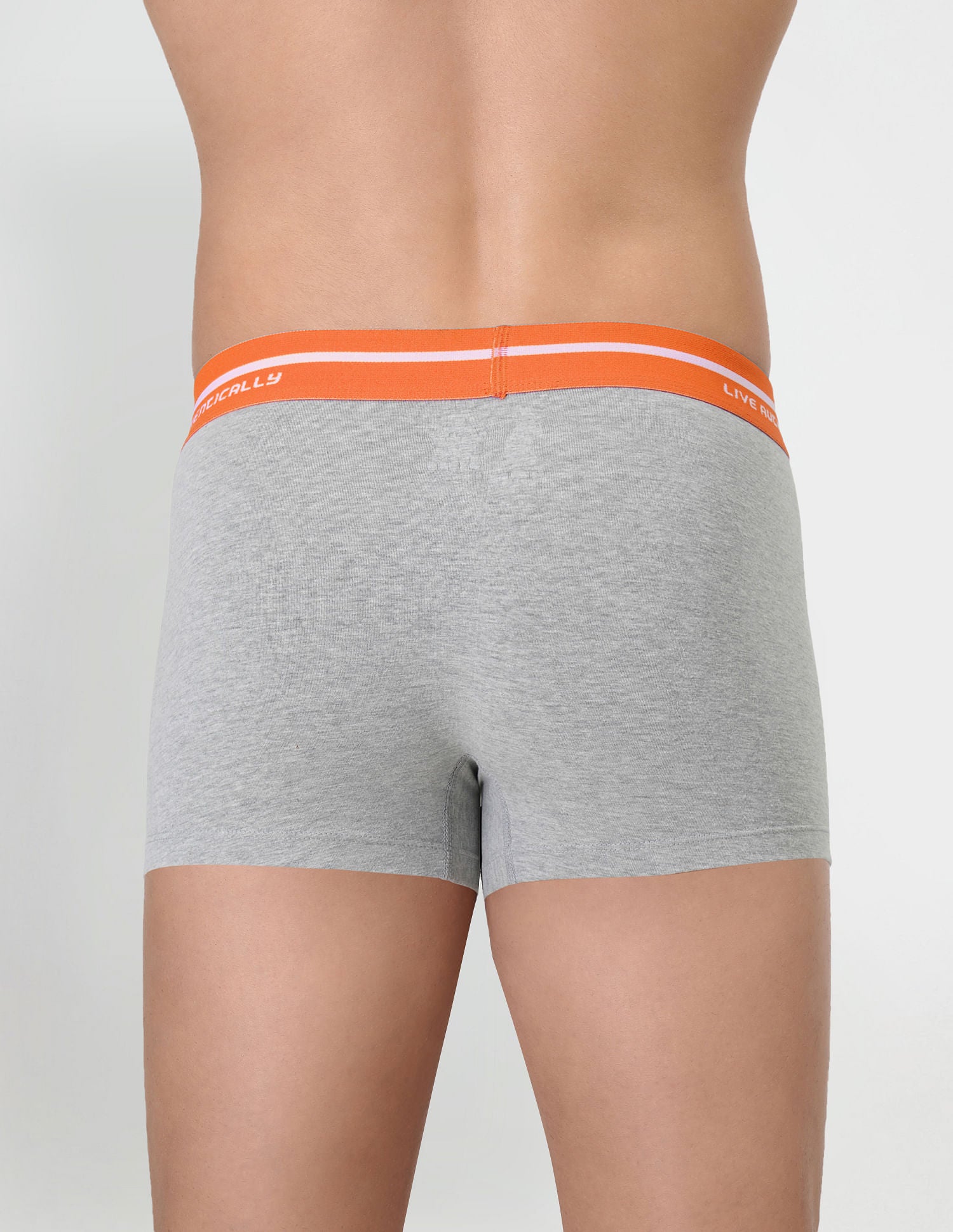 Logo Waistband Cotton Stretch IYAI Trunks - Pack Of 2 Navy and Grey - U.S. POLO ASSN. | Large